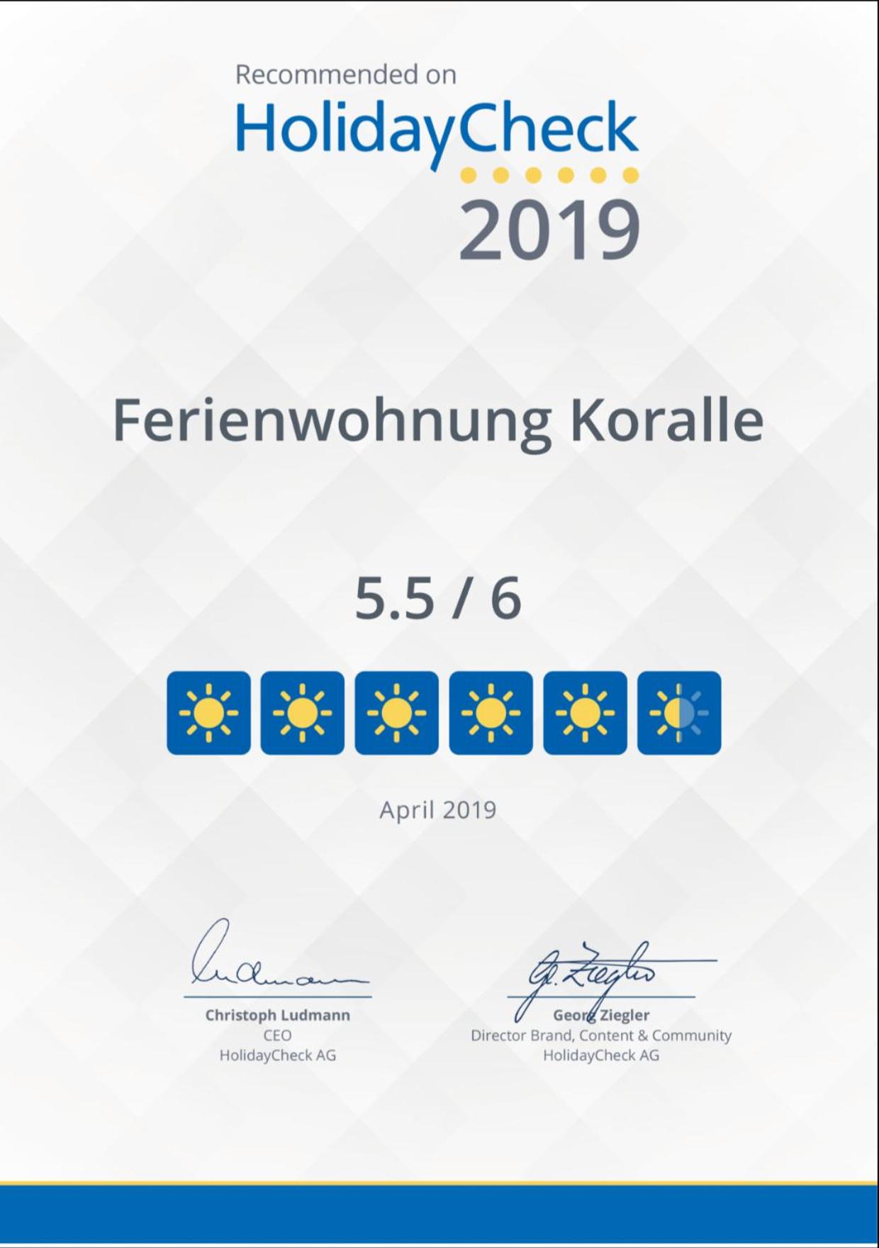 Ferienwohnung Koralle - Am Wasser