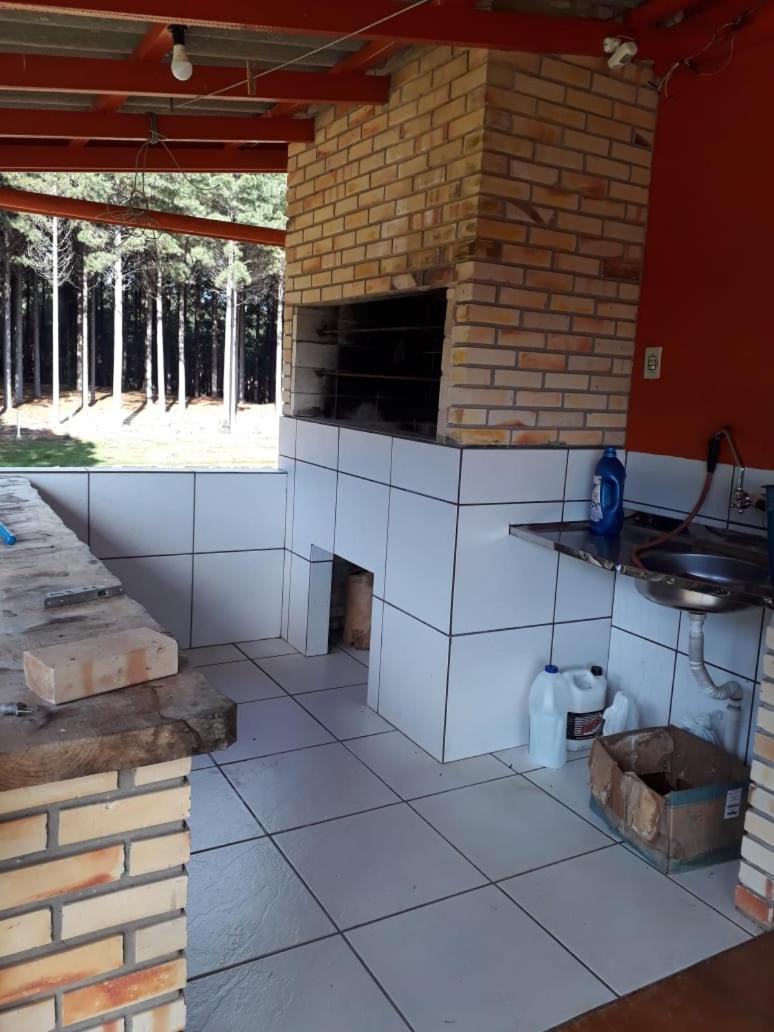 outdoor BBQ area