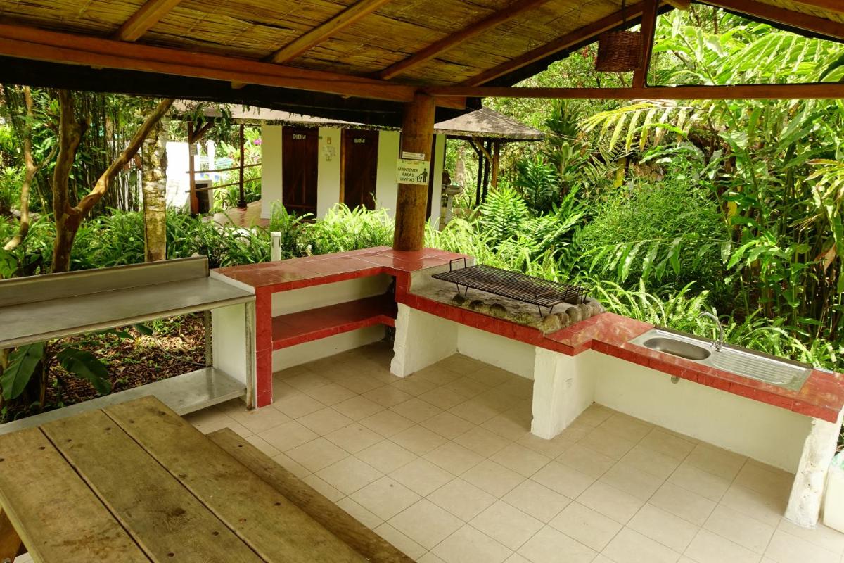 outdoor BBQ area