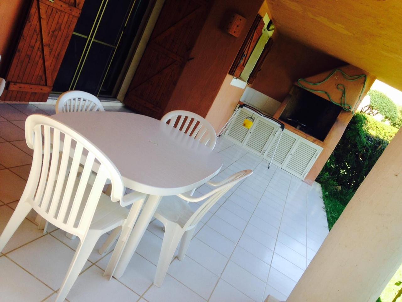 outdoor BBQ area