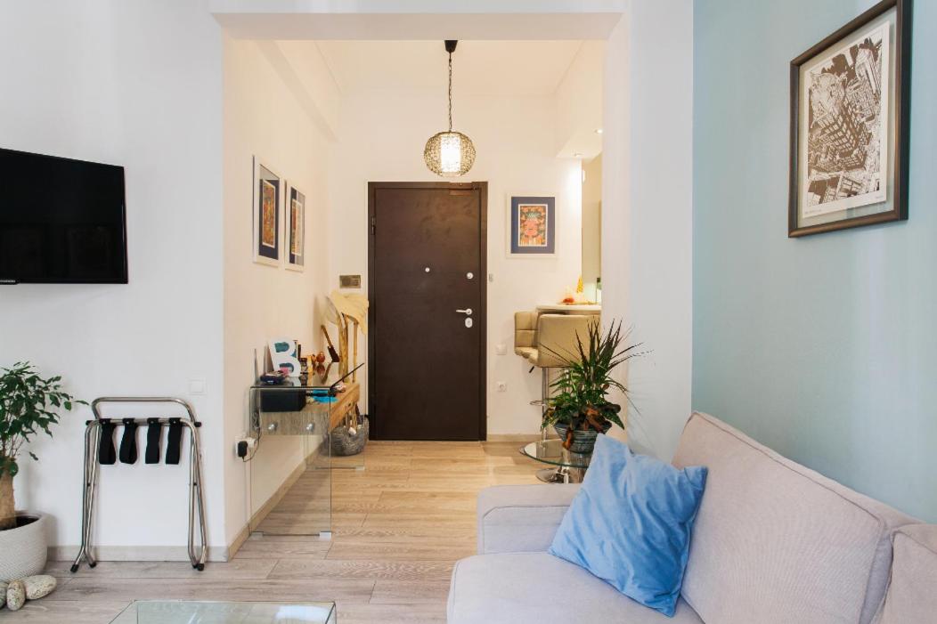 Across Acropolis Museum chic design apartment!
