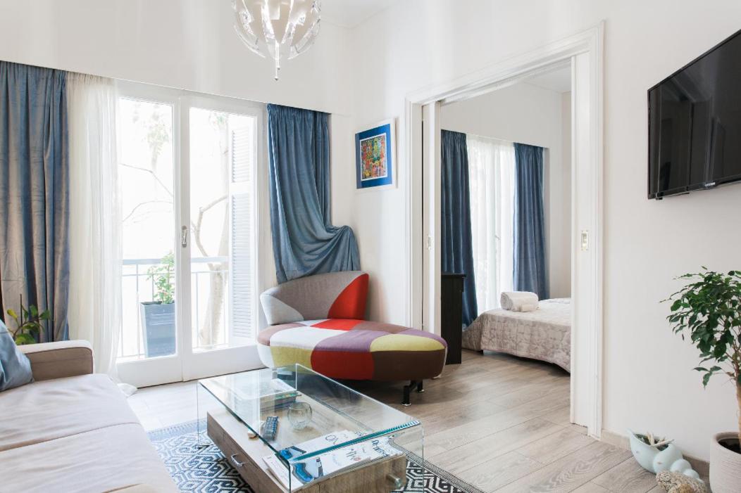 Across Acropolis Museum chic design apartment!