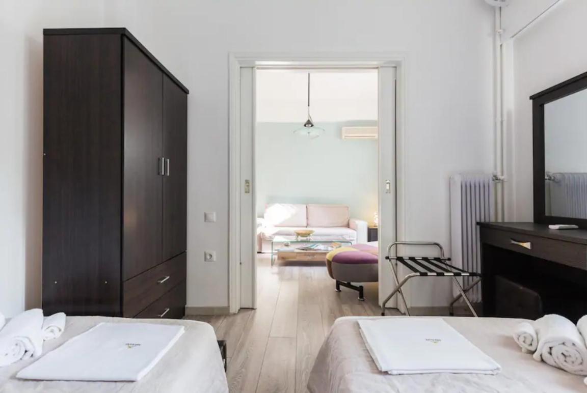 Across Acropolis Museum chic design apartment!