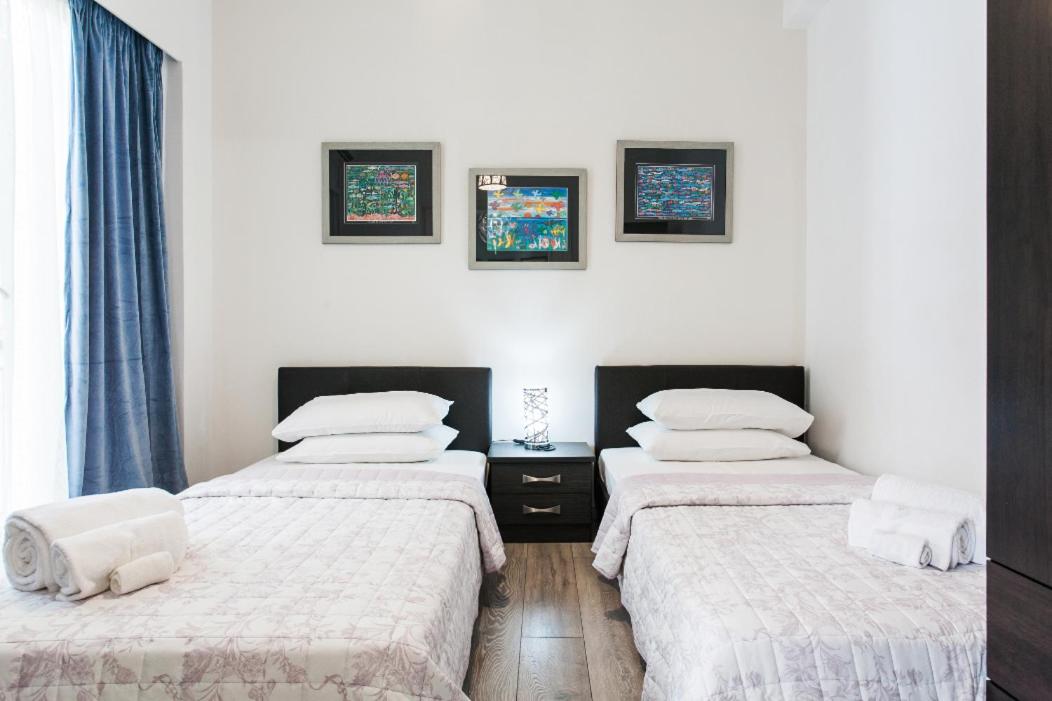 Across Acropolis Museum chic design apartment!