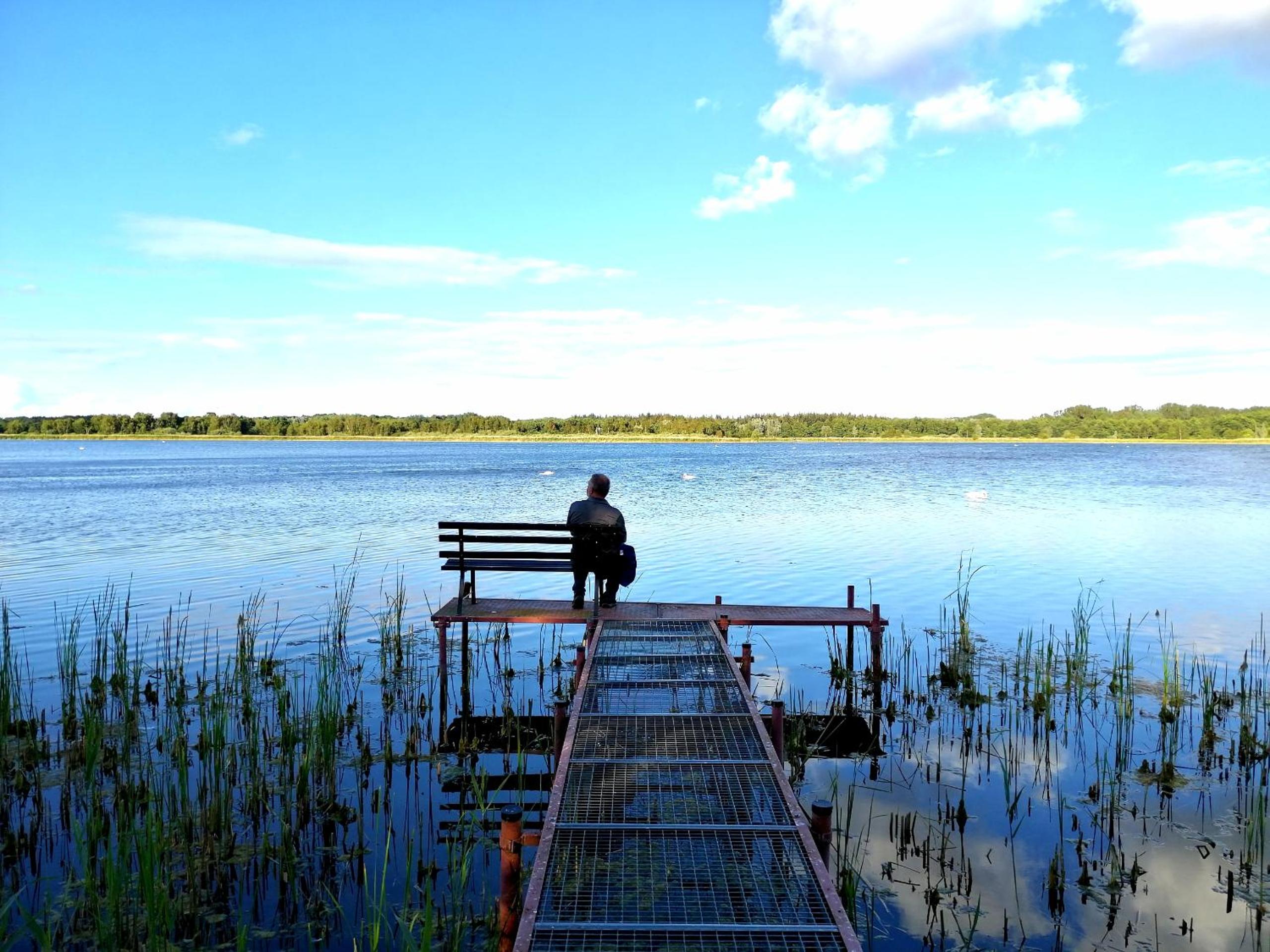 Ferienhaus am See mit Ruderboot