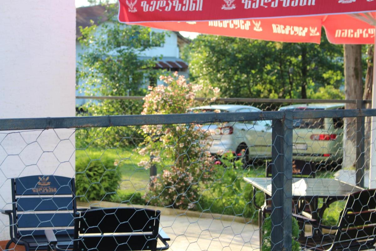 outdoor BBQ area