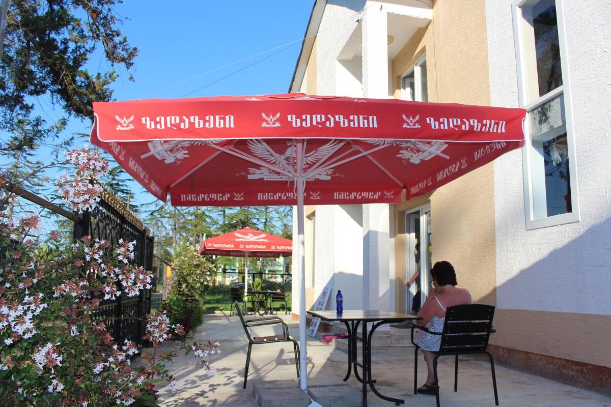 outdoor BBQ area