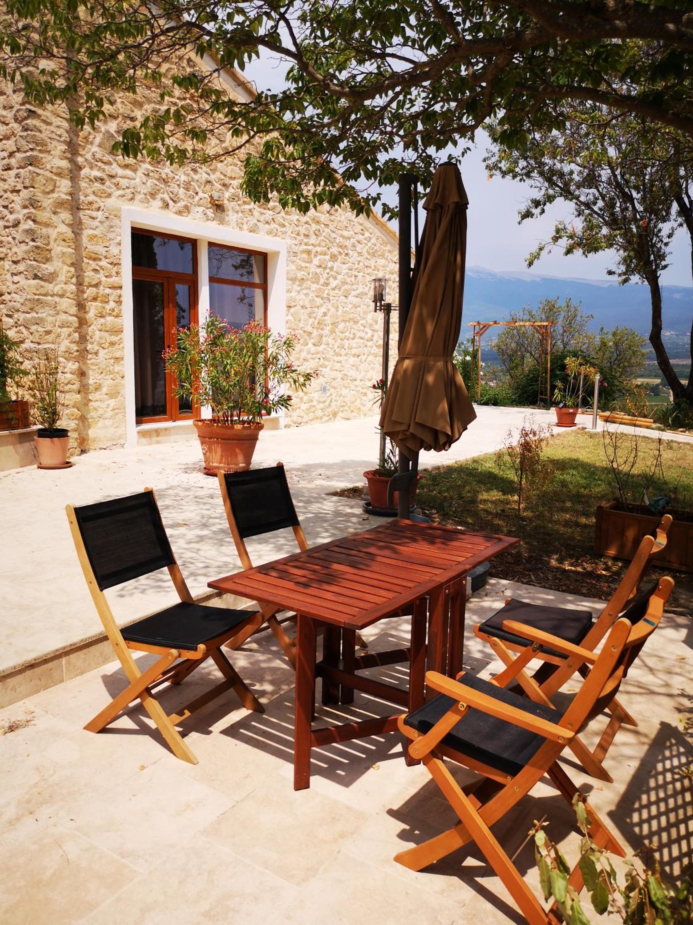 outdoor BBQ area