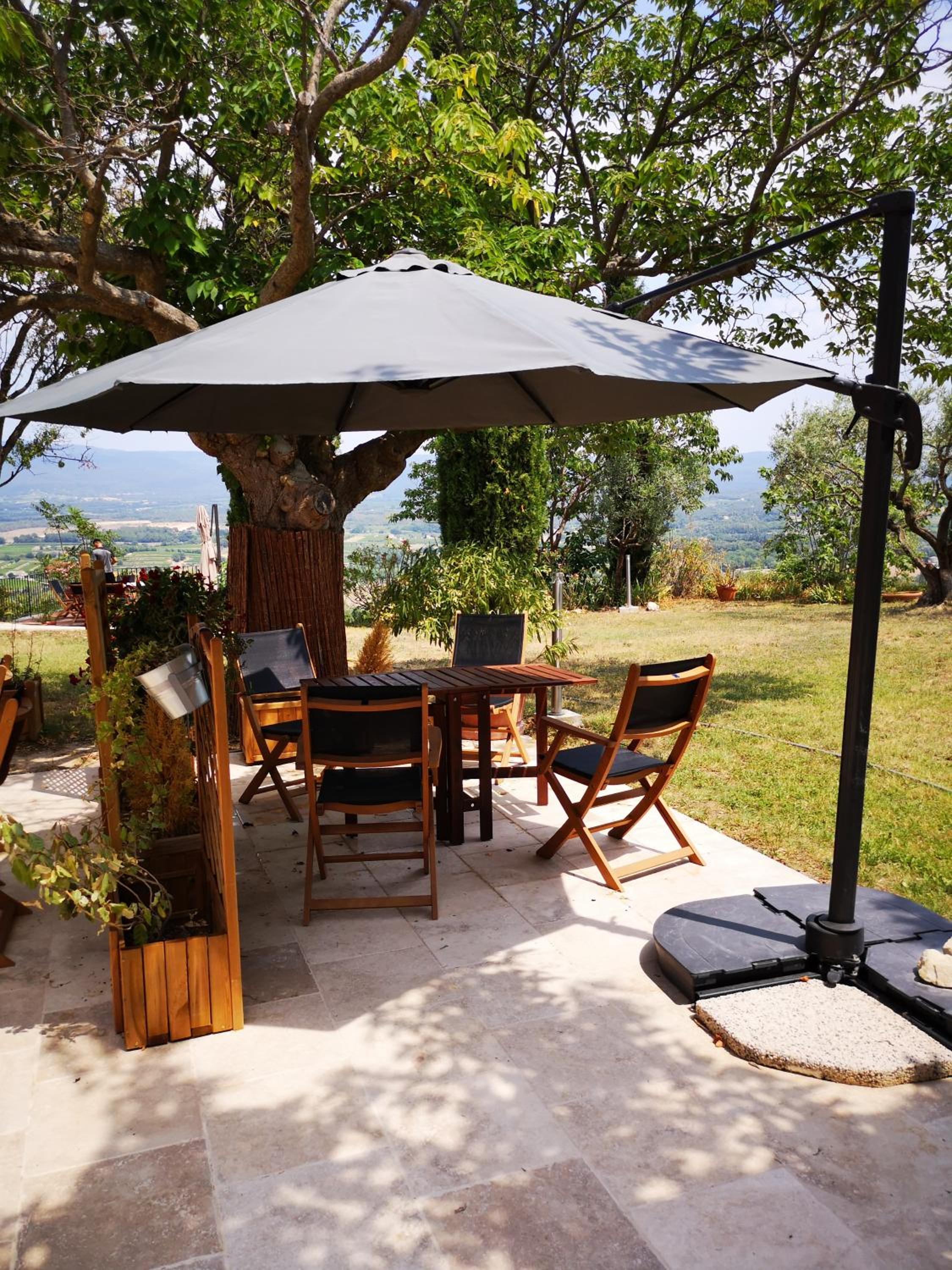 outdoor BBQ area
