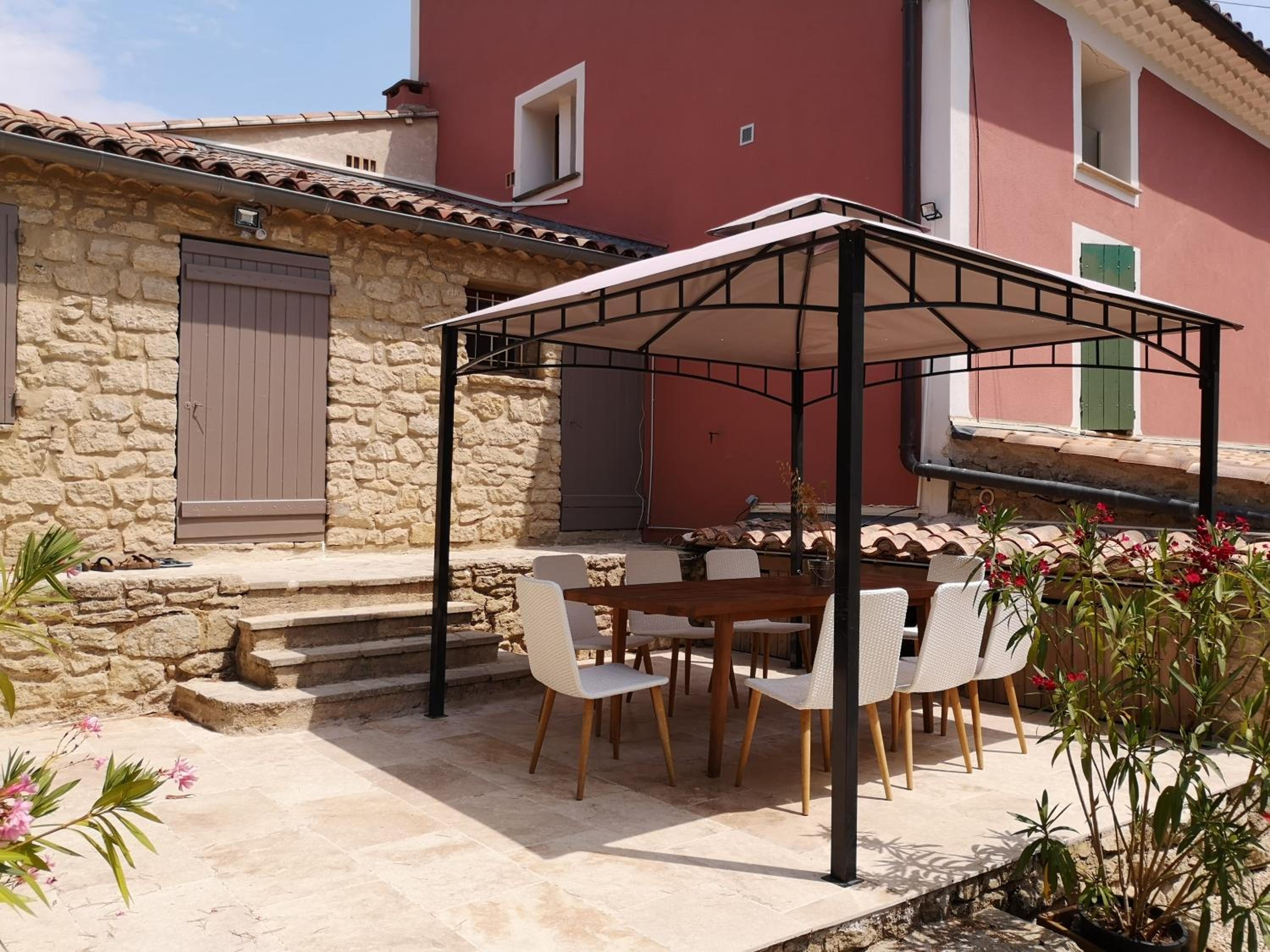 outdoor BBQ area
