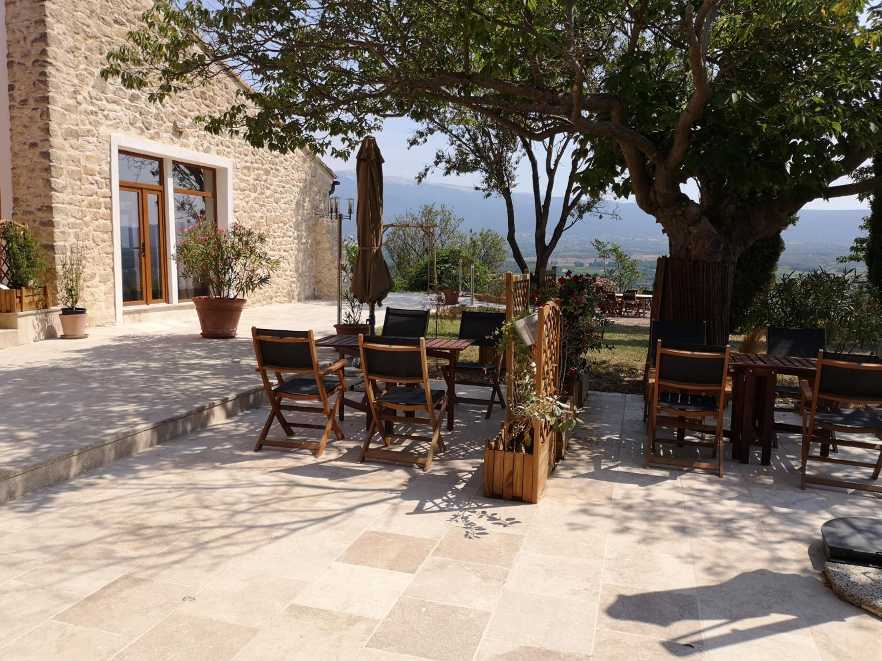outdoor BBQ area