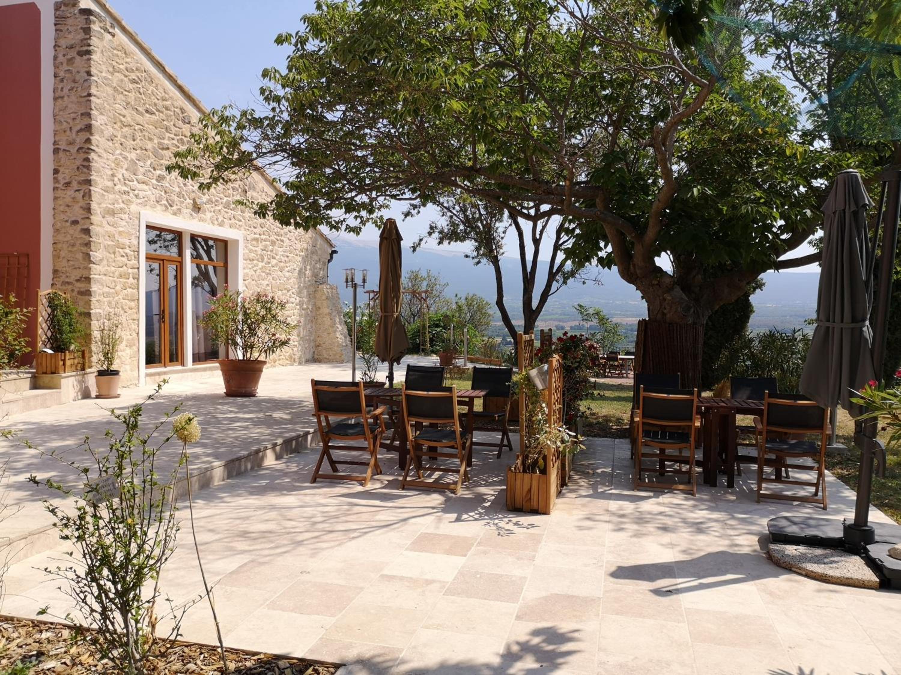 outdoor BBQ area