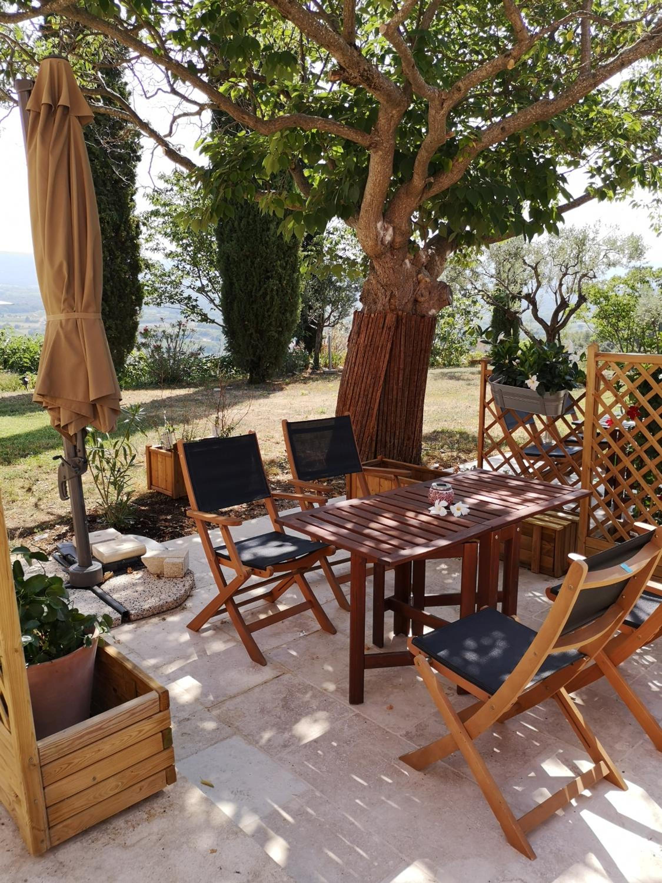 outdoor BBQ area