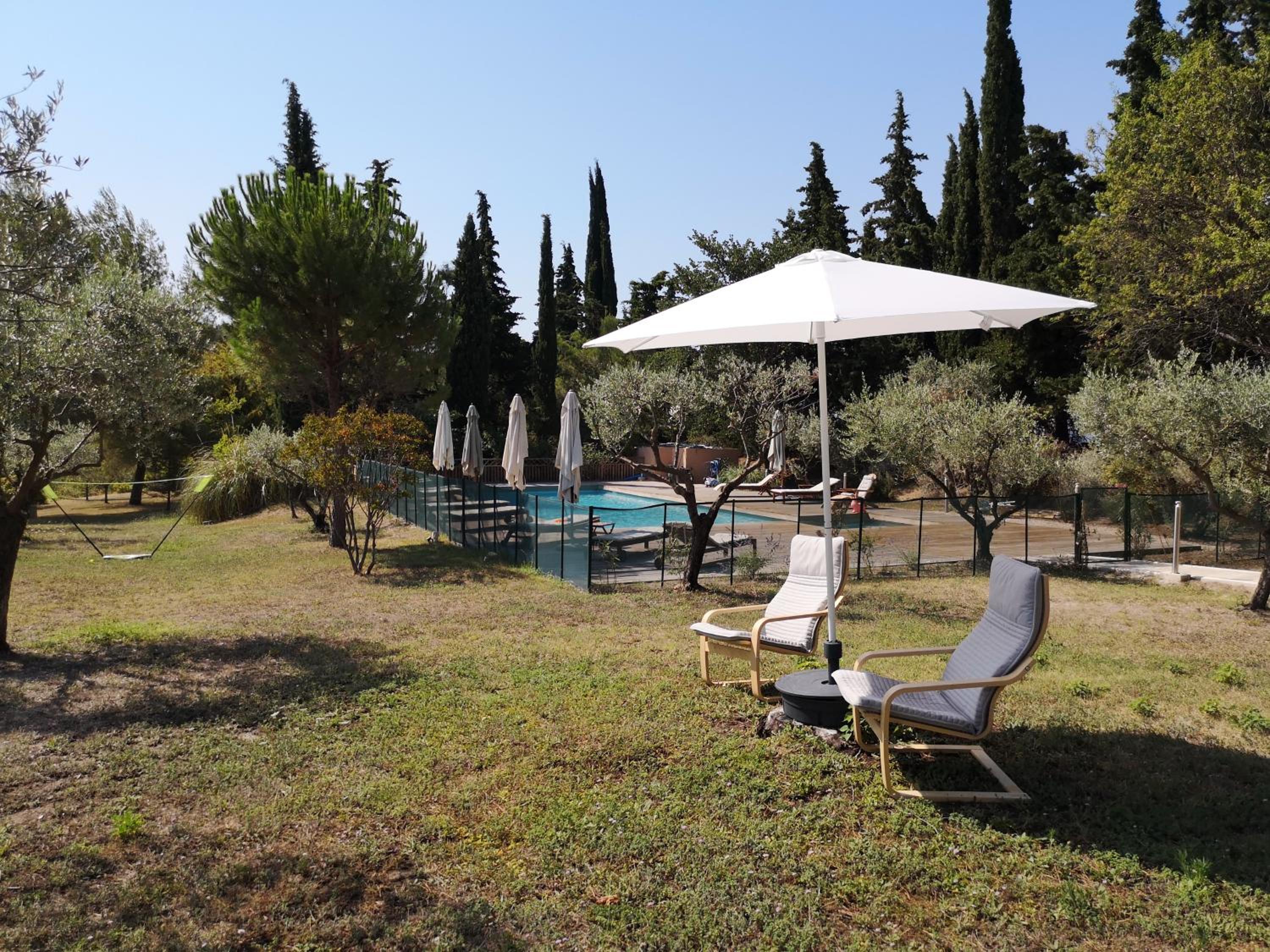 outdoor BBQ area