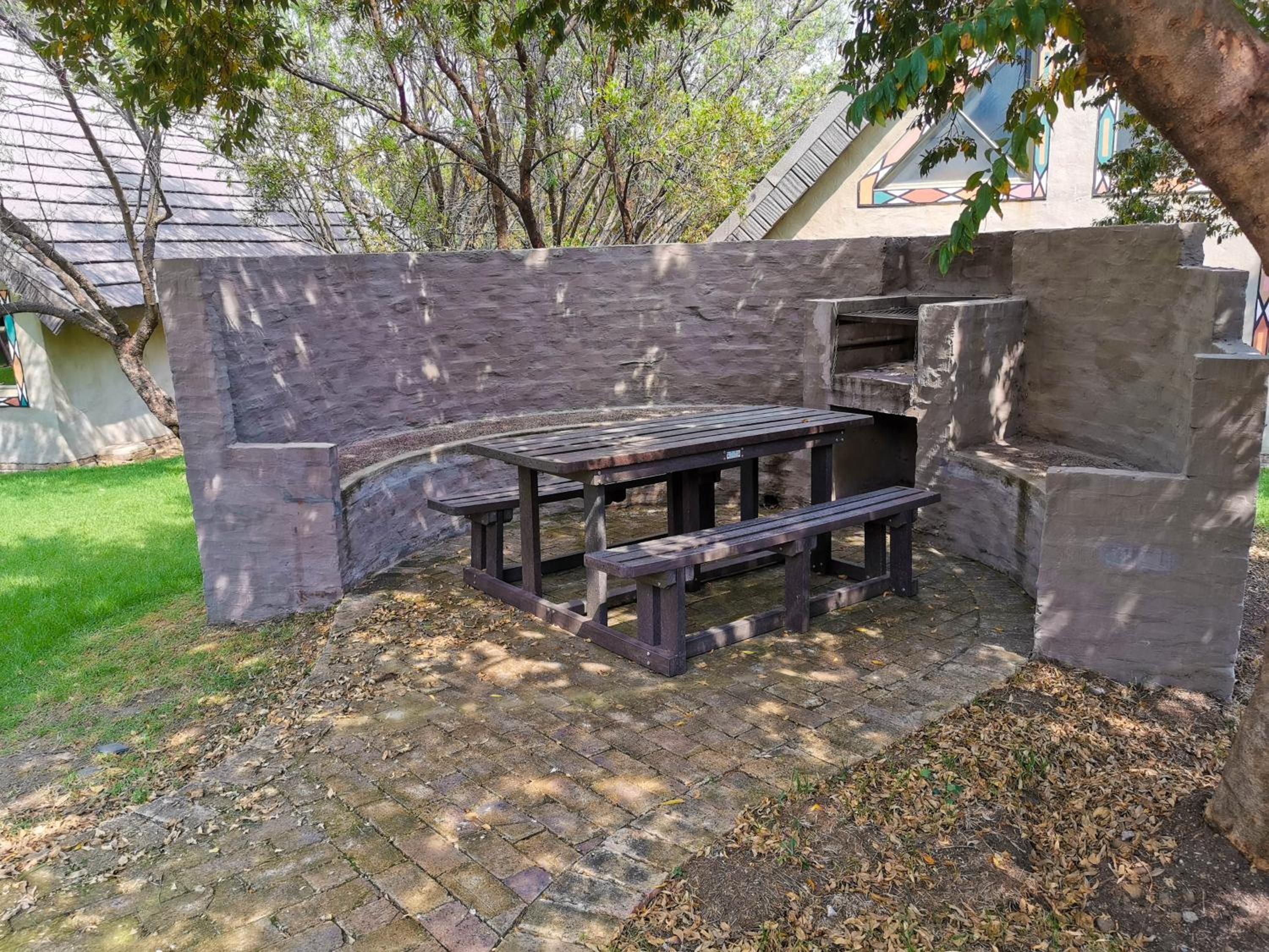 outdoor BBQ area