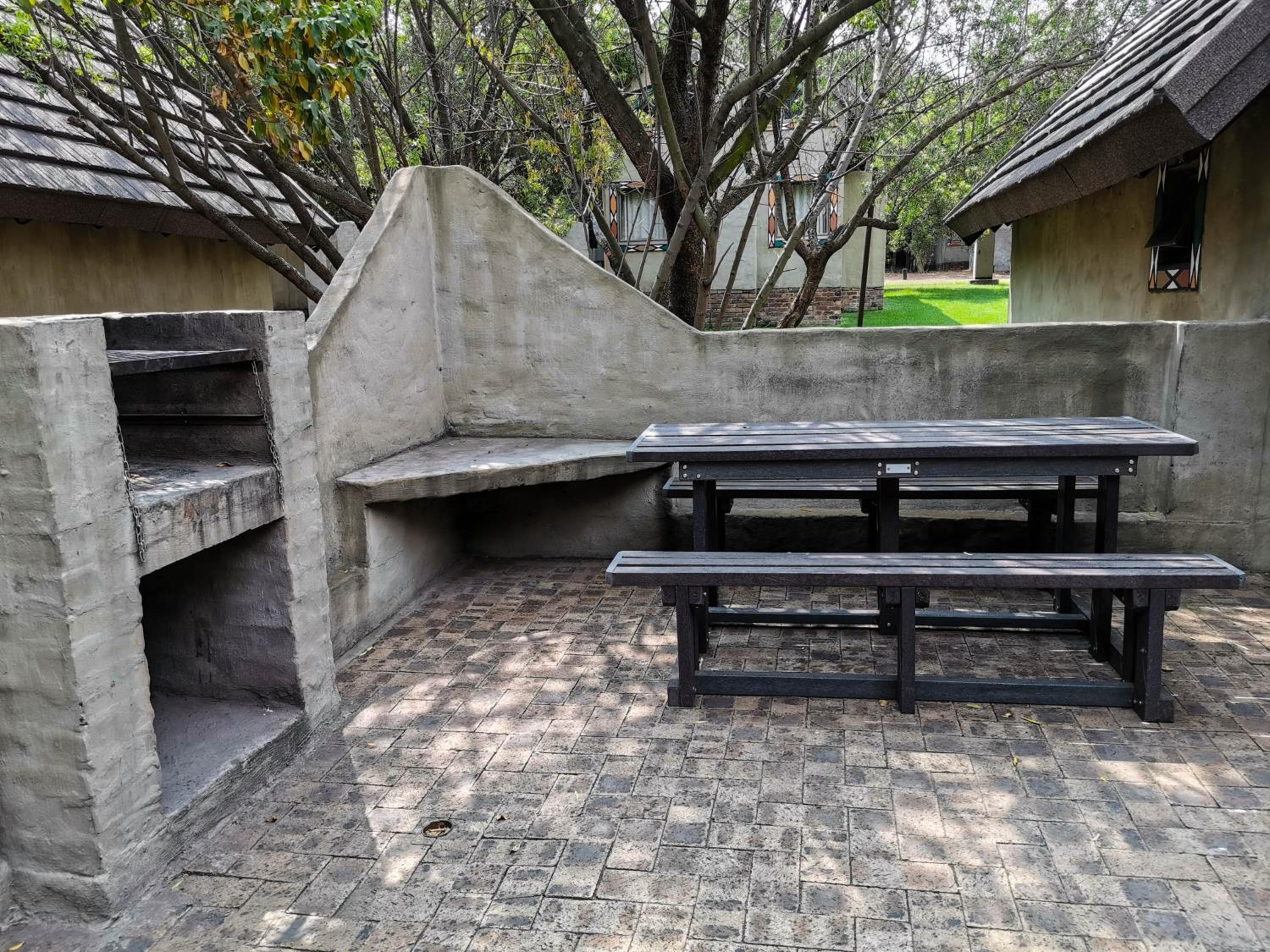 outdoor BBQ area