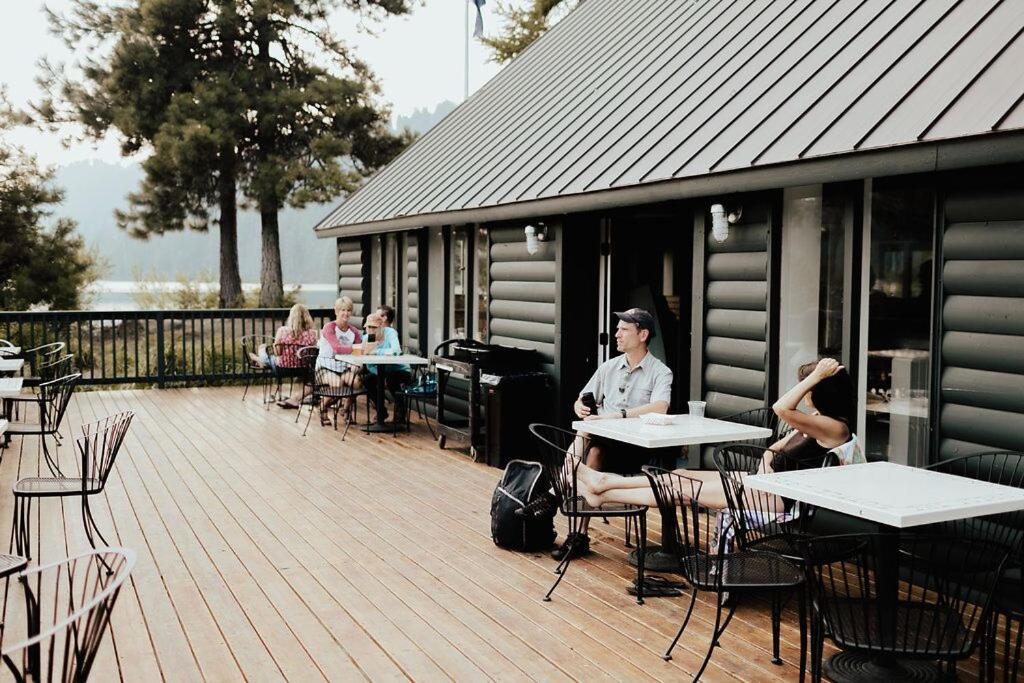 outdoor BBQ area