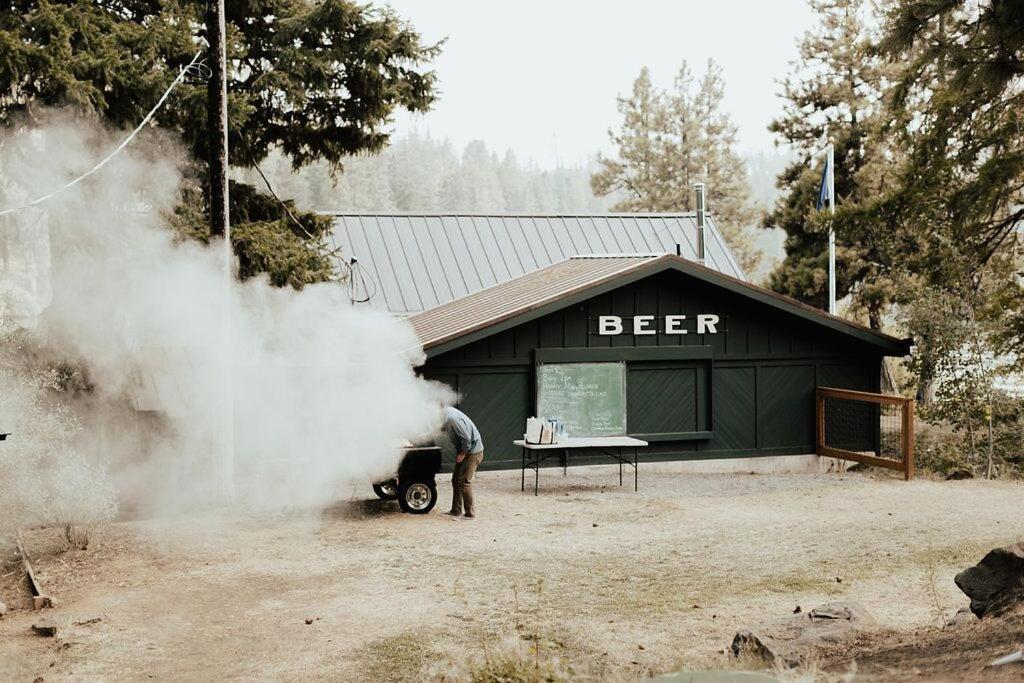 outdoor BBQ area