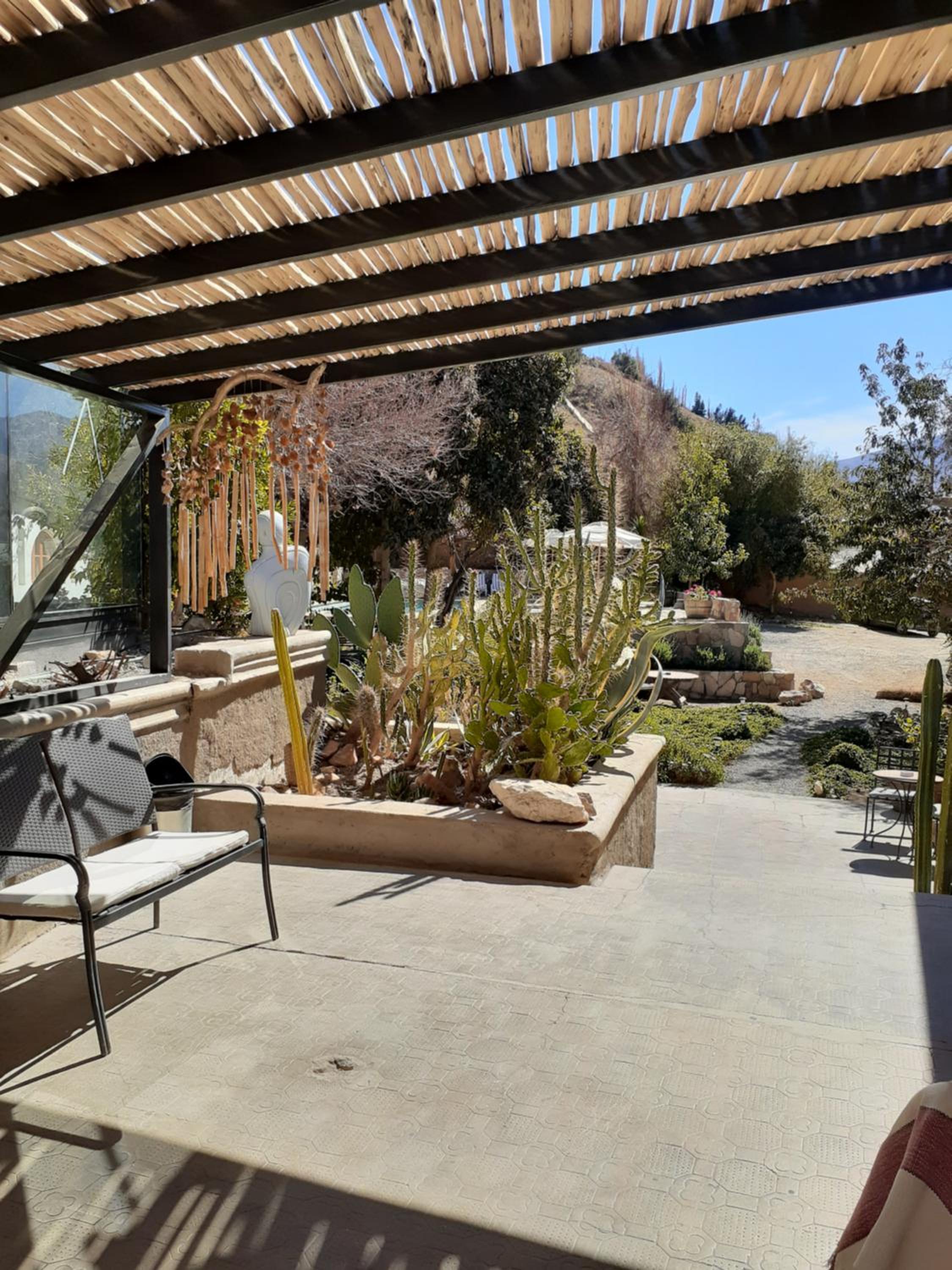 outdoor BBQ area