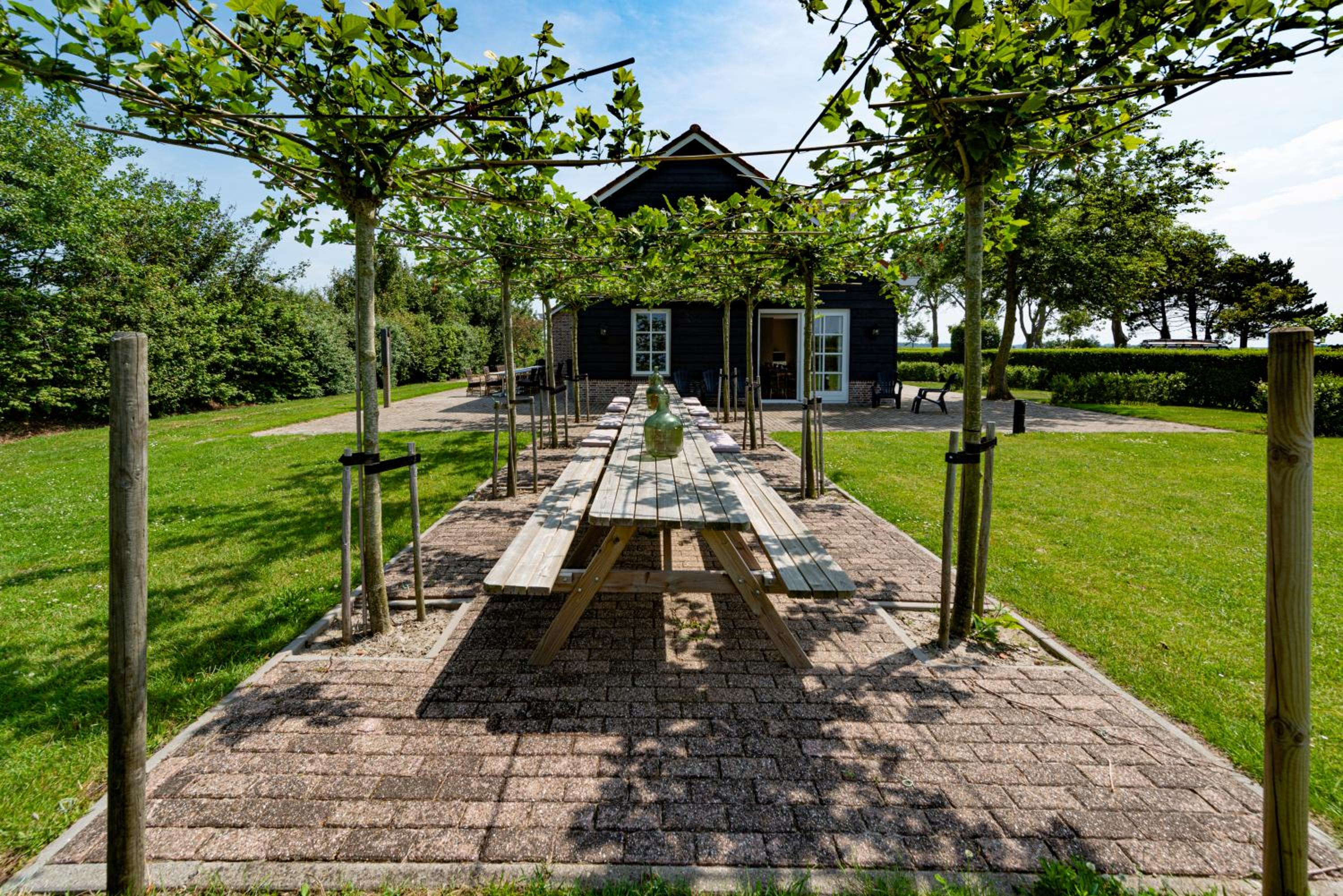 outdoor BBQ area