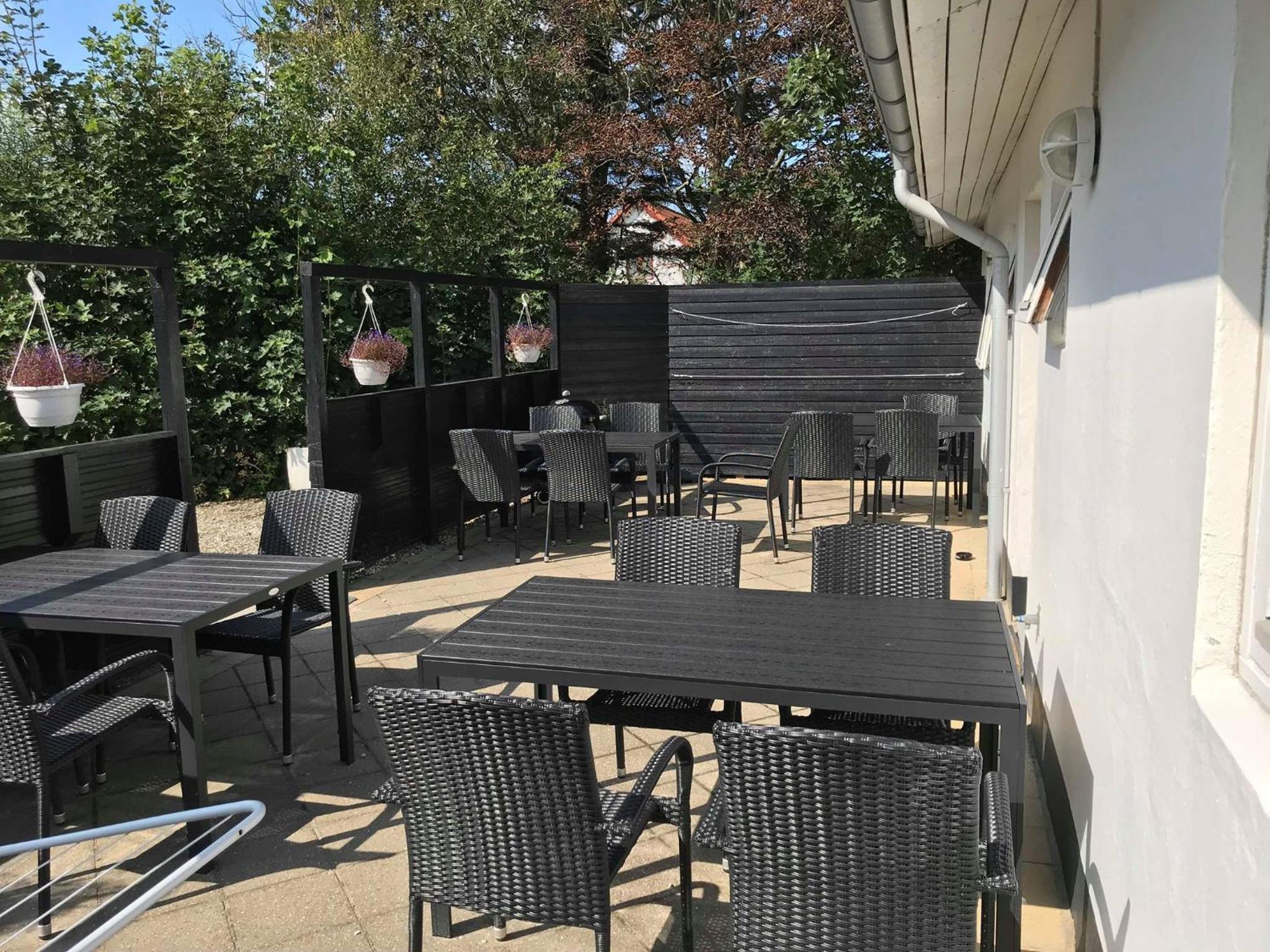 outdoor BBQ area