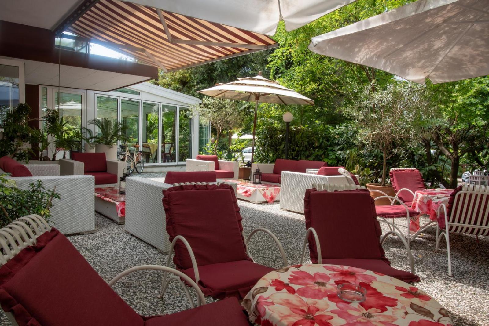 outdoor BBQ area