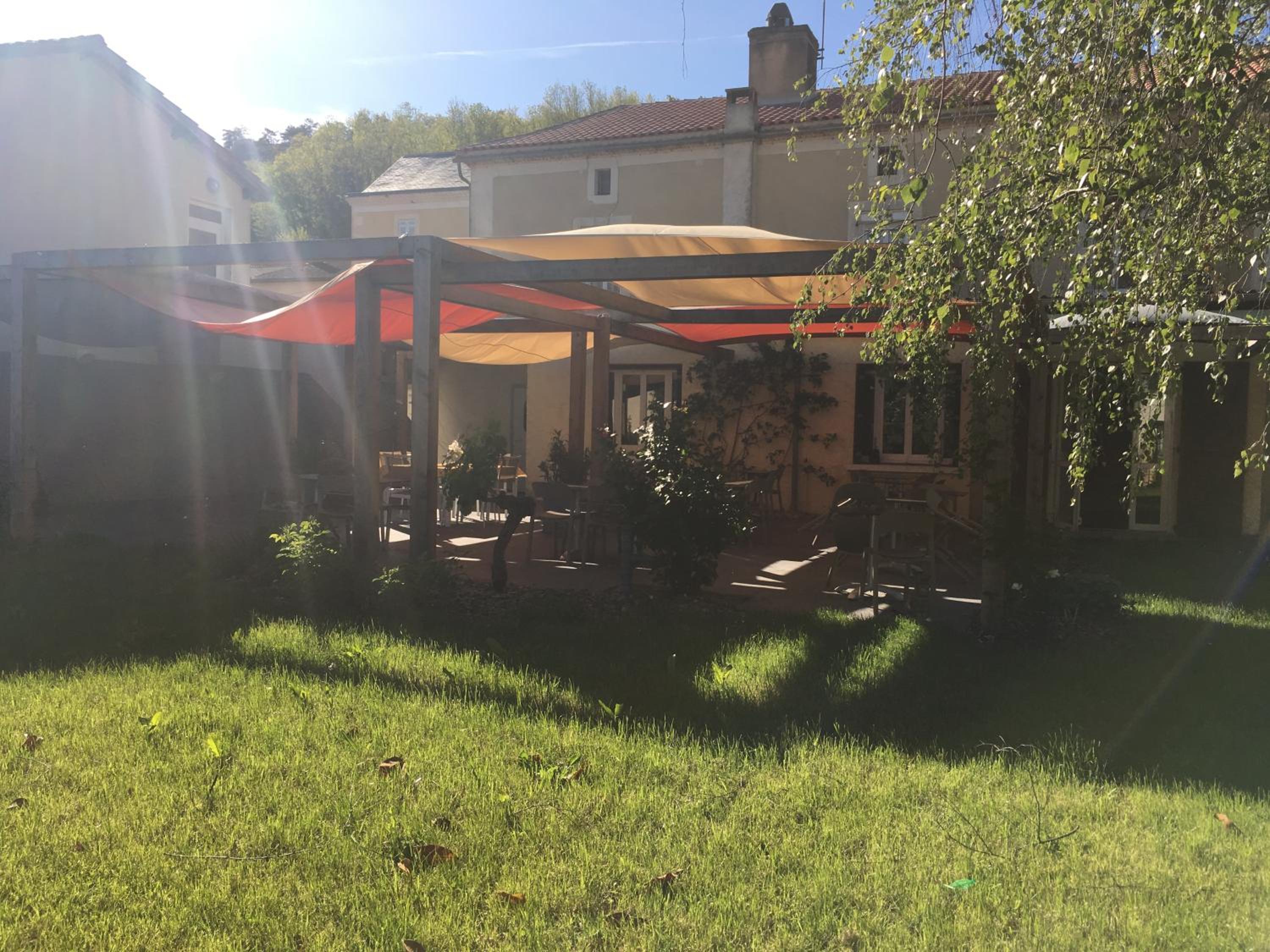 outdoor BBQ area