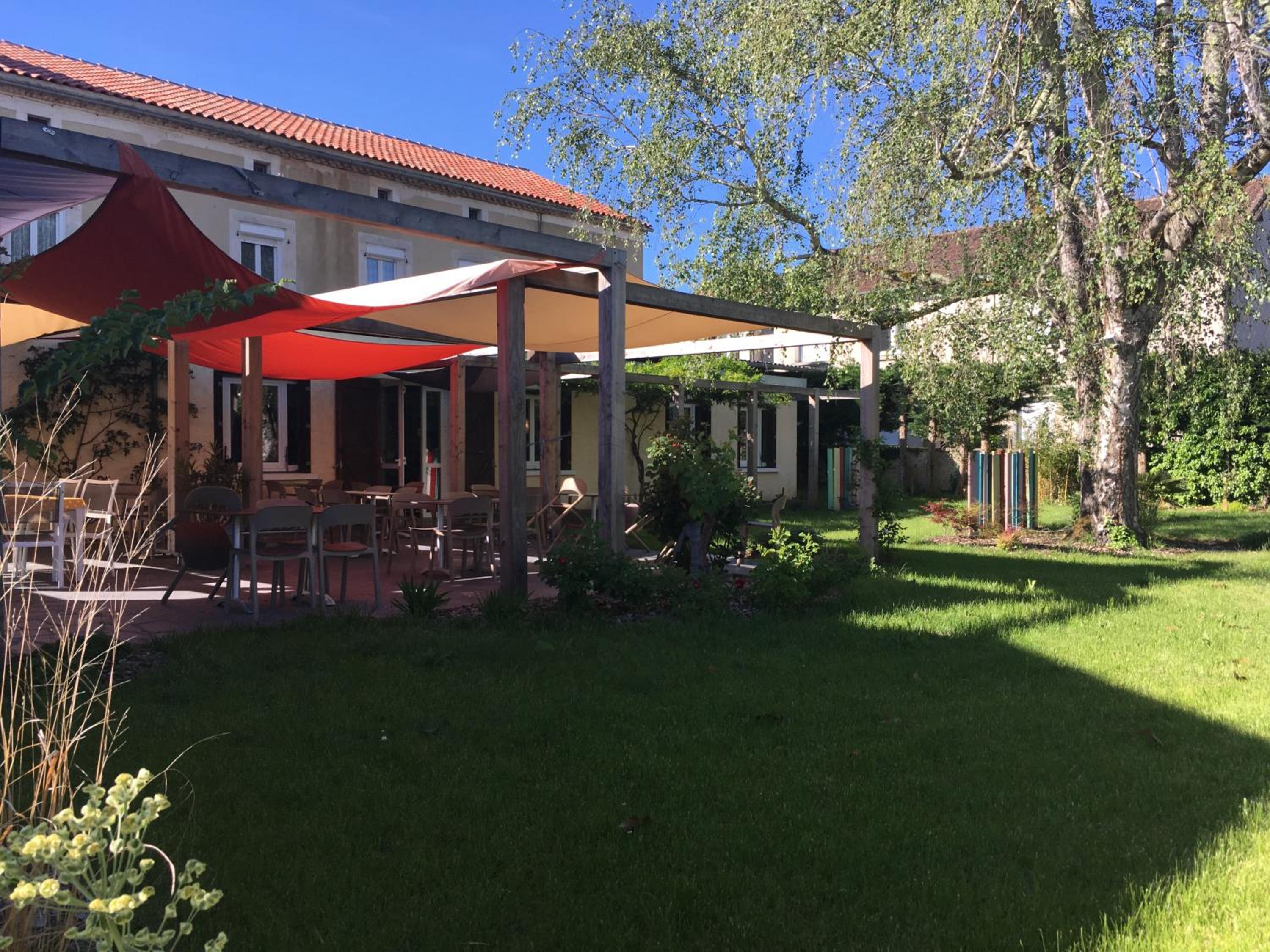 outdoor BBQ area