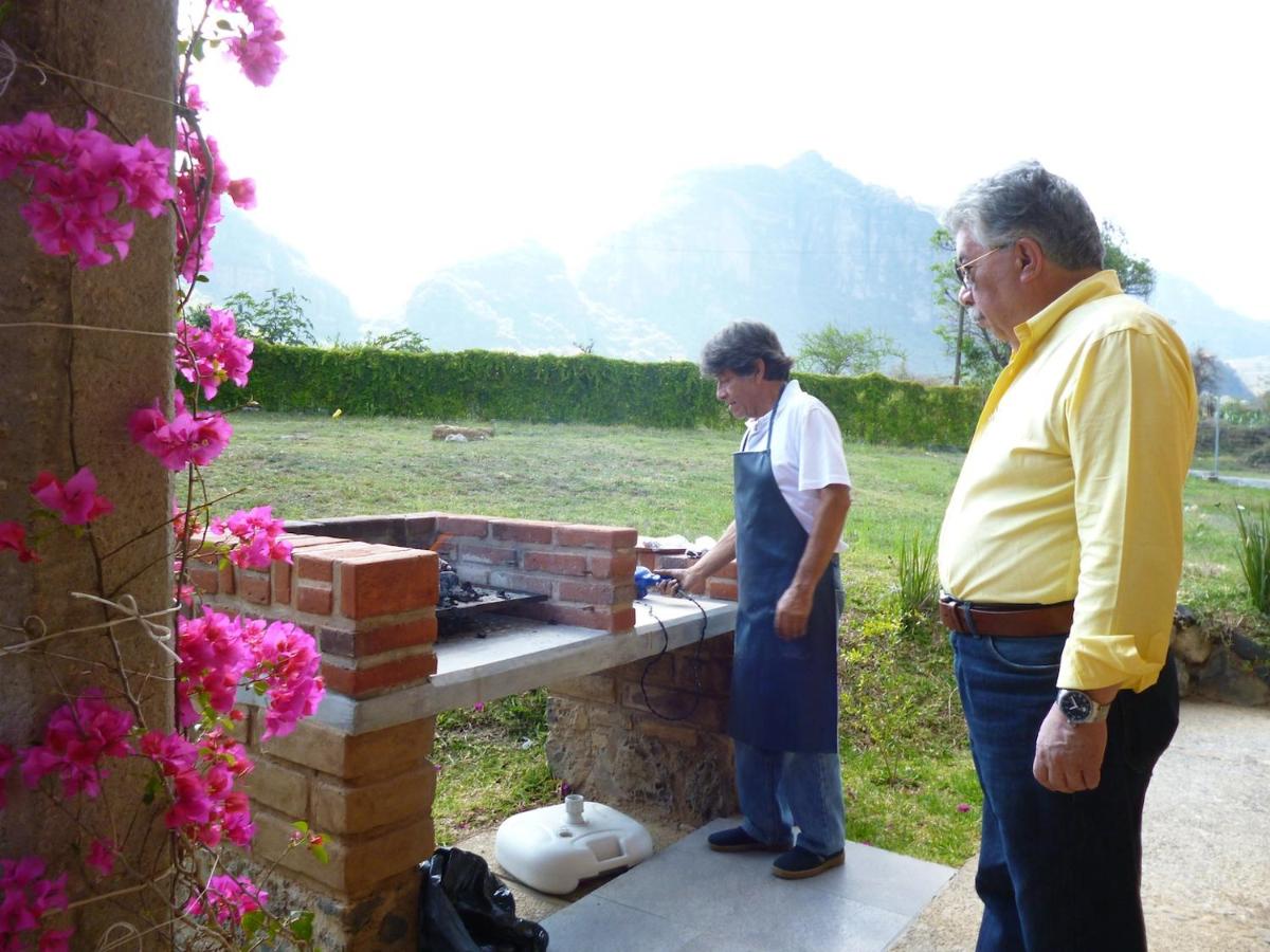 outdoor BBQ area