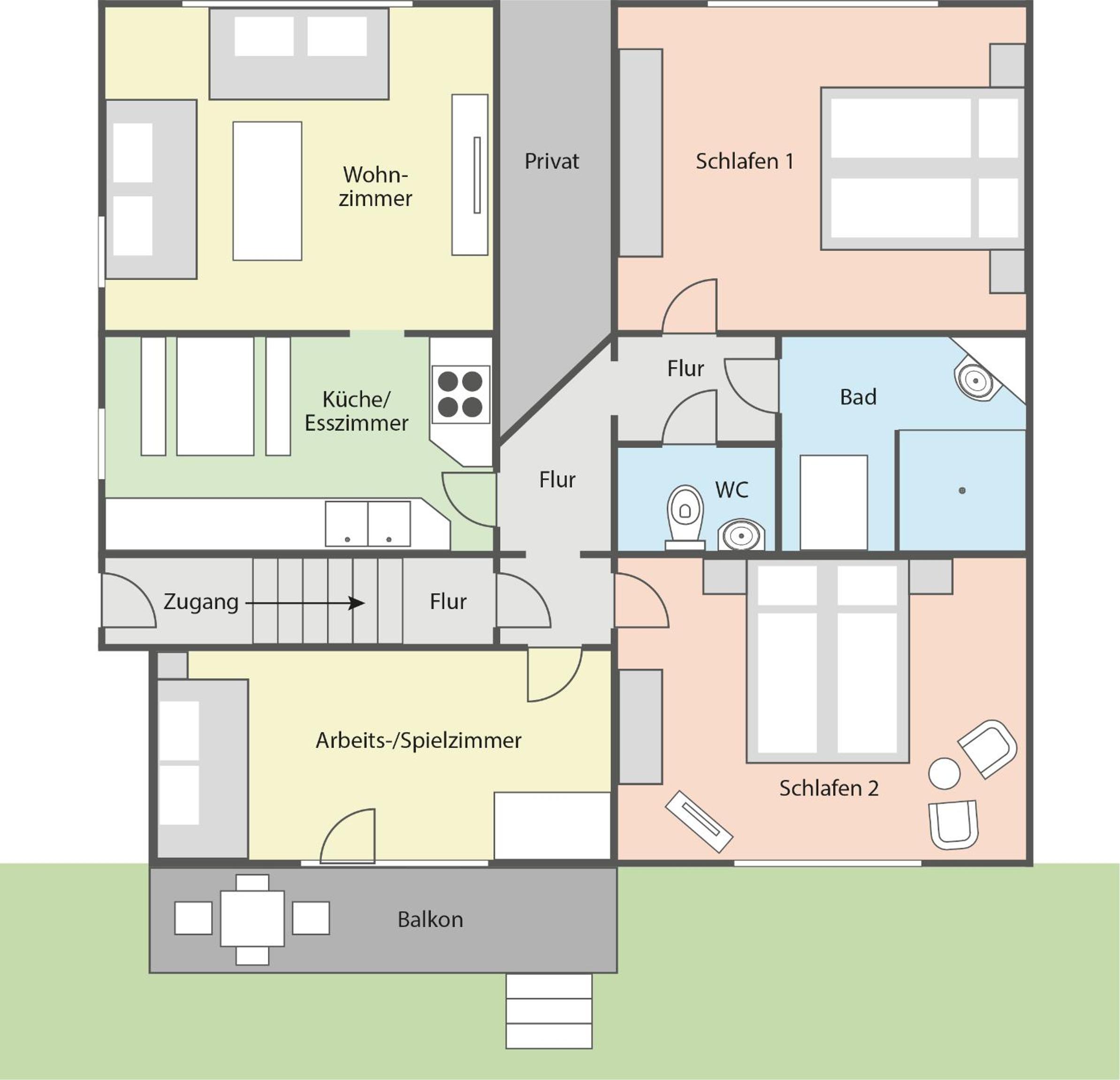 Ferienwohnung Blütentraum view 5