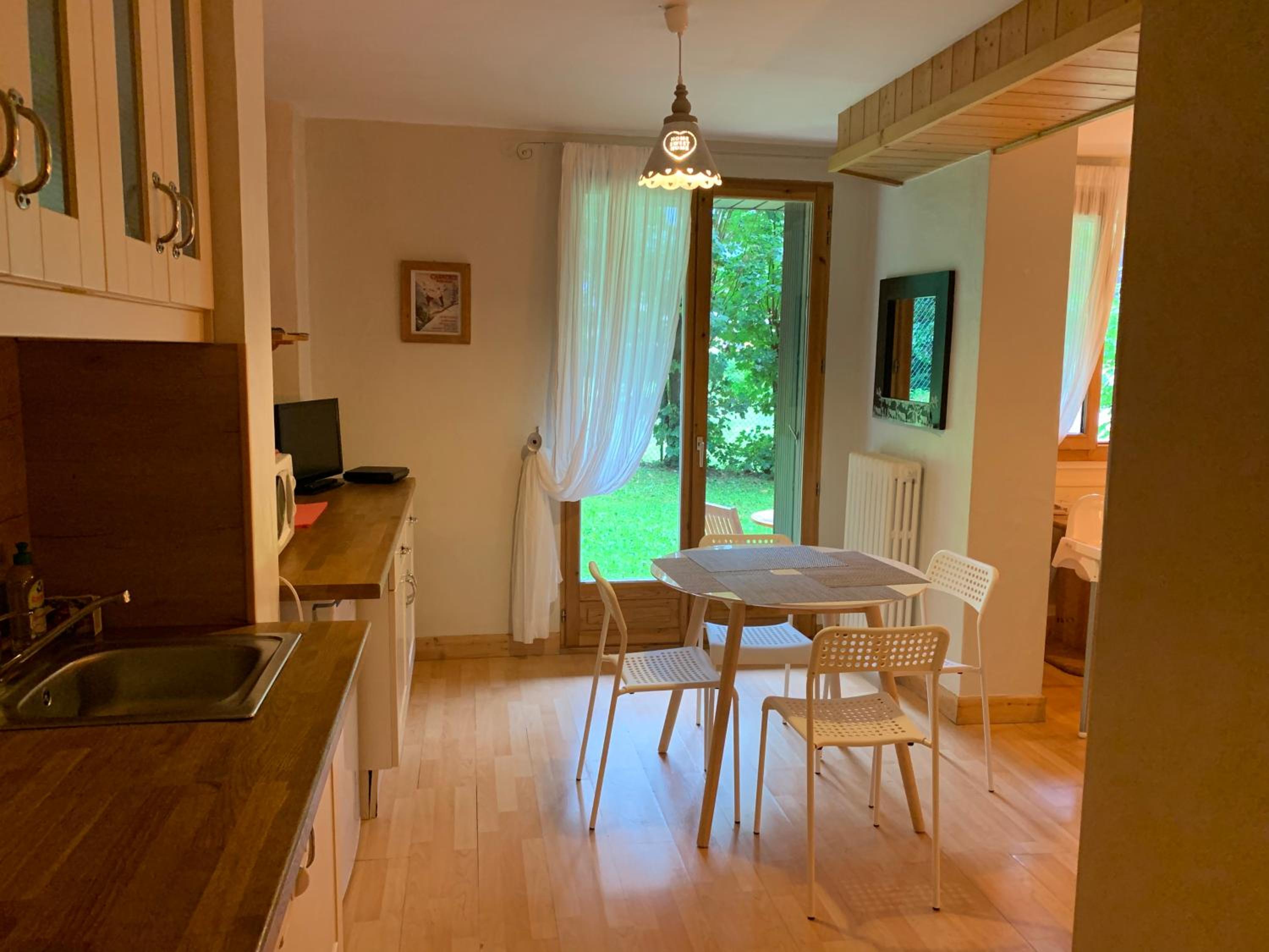 Chamonix Studio Jardin view 2