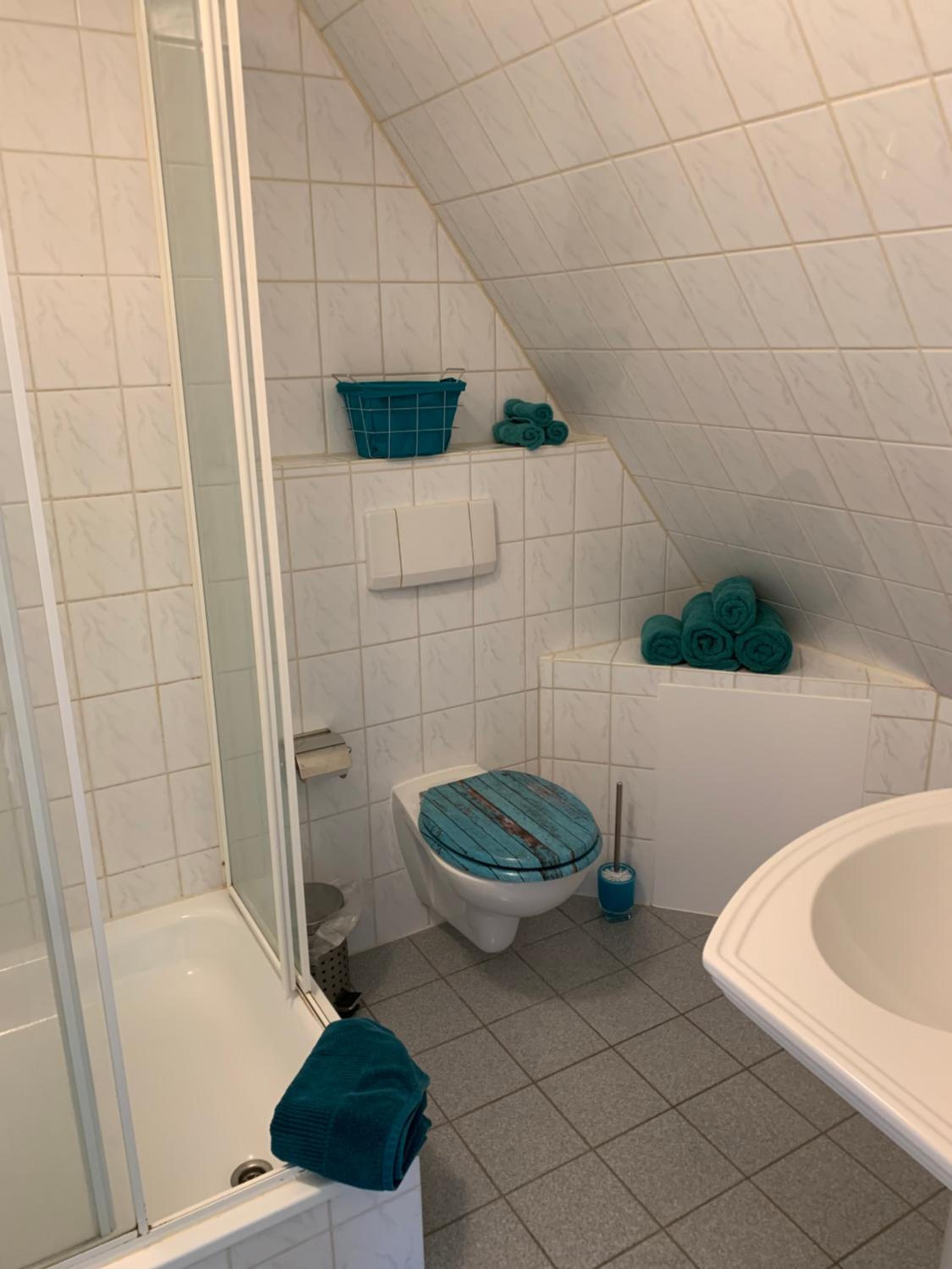 Ferienwohnung am Bramschebach en Löhne — bathroom