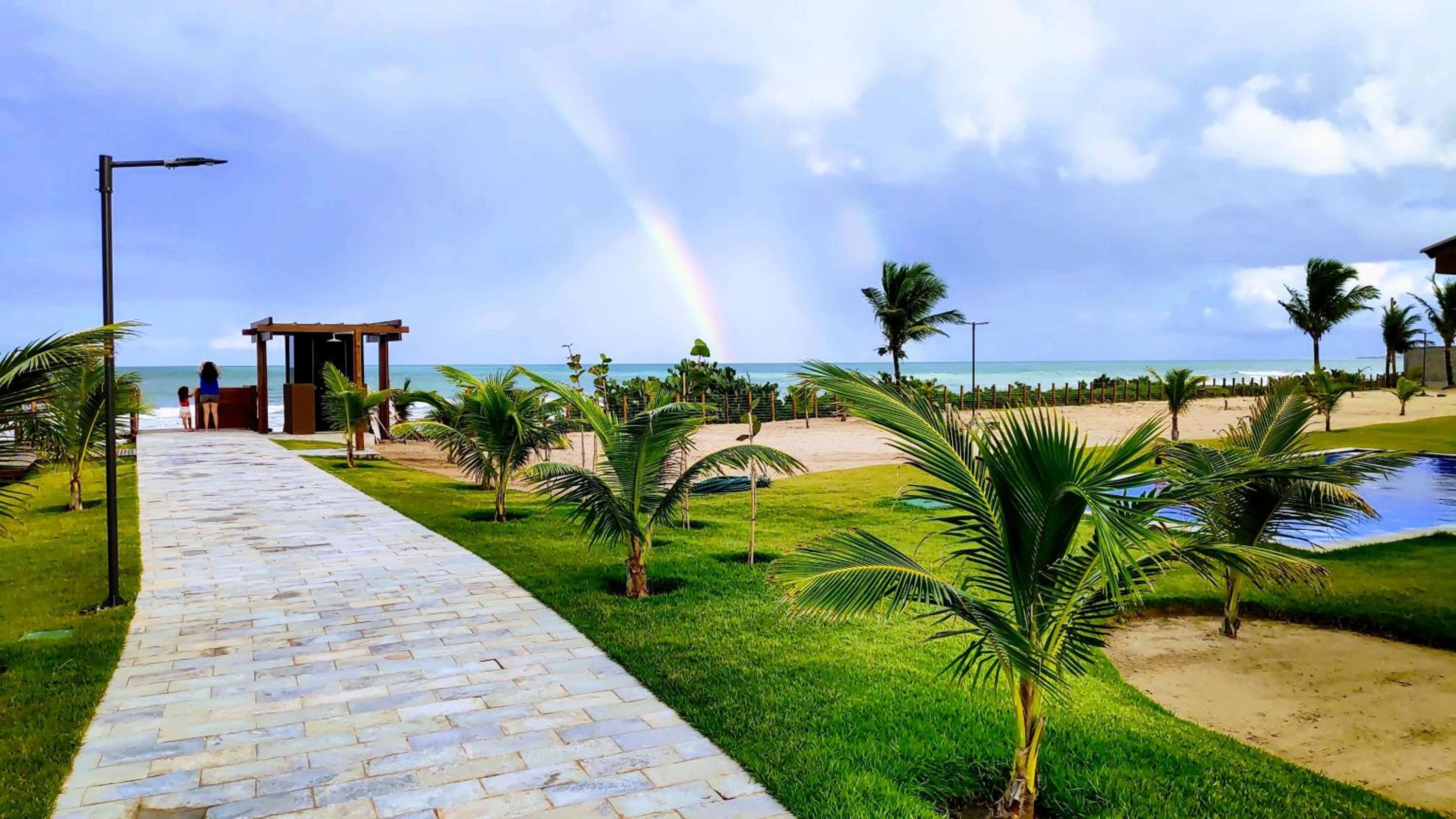 Flat Térreo Beira-Mar no resort Cupe Beach Living em Porto de Galinhas