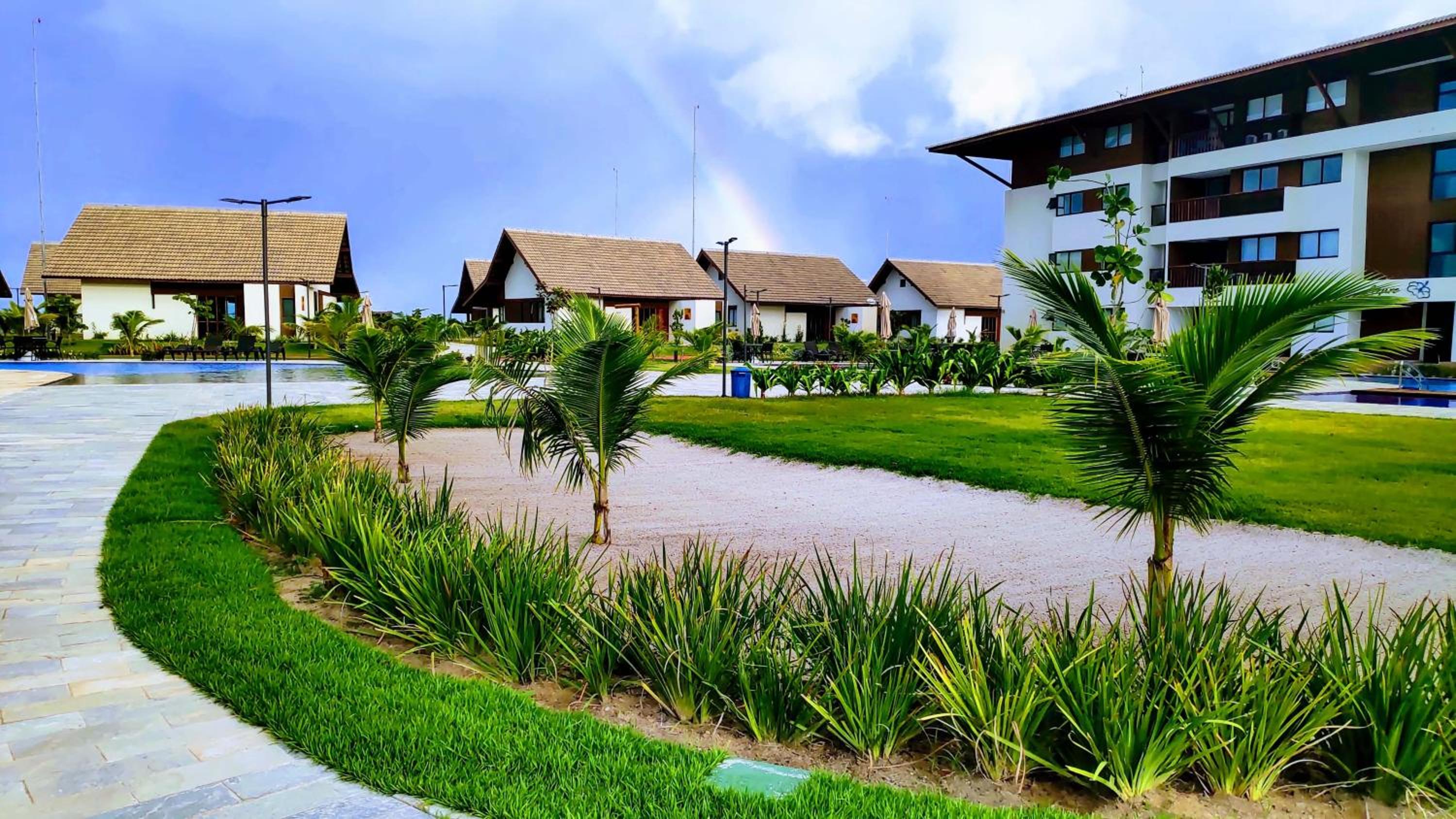 Flat Térreo Beira-Mar no resort Cupe Beach Living em Porto de Galinhas