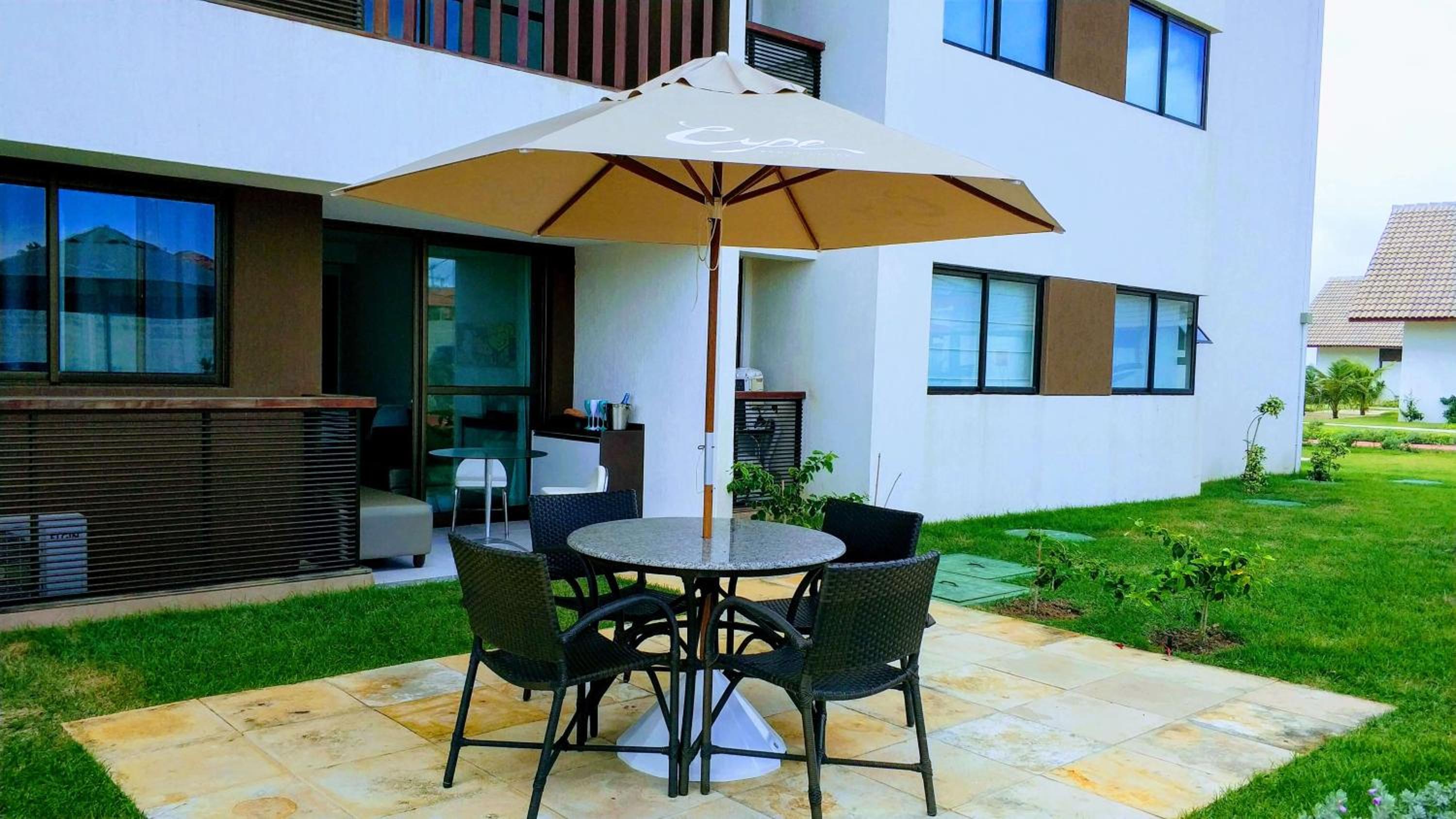Flat Térreo Beira-Mar no resort Cupe Beach Living em Porto de Galinhas