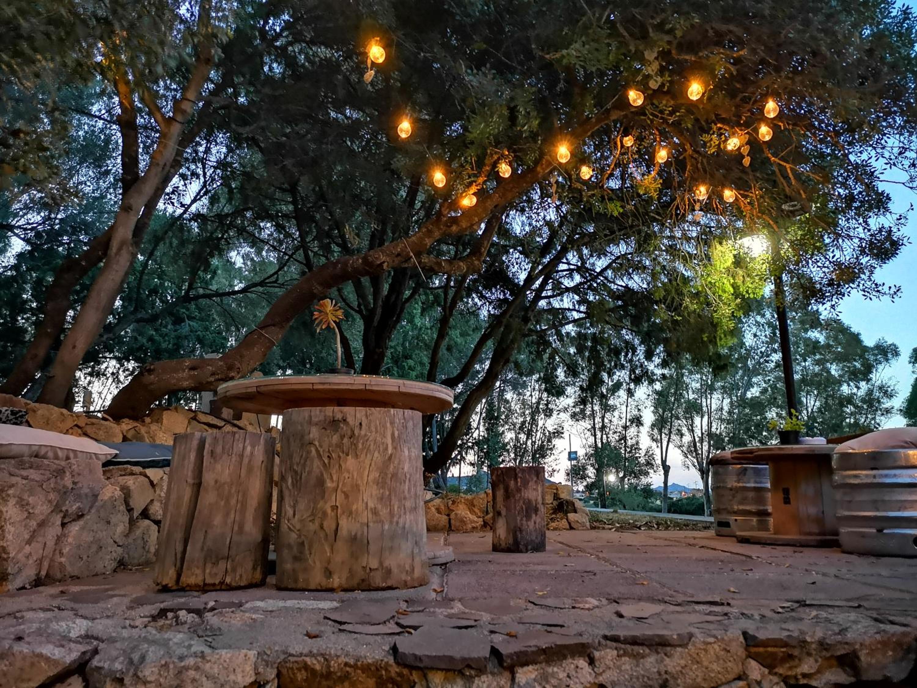 outdoor BBQ area