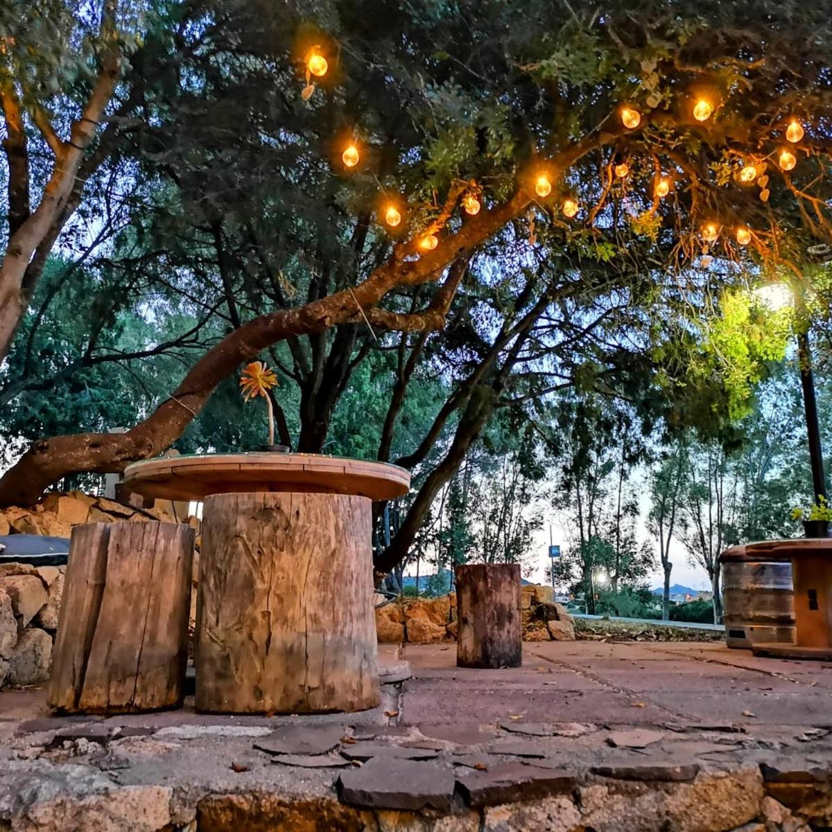 outdoor BBQ area