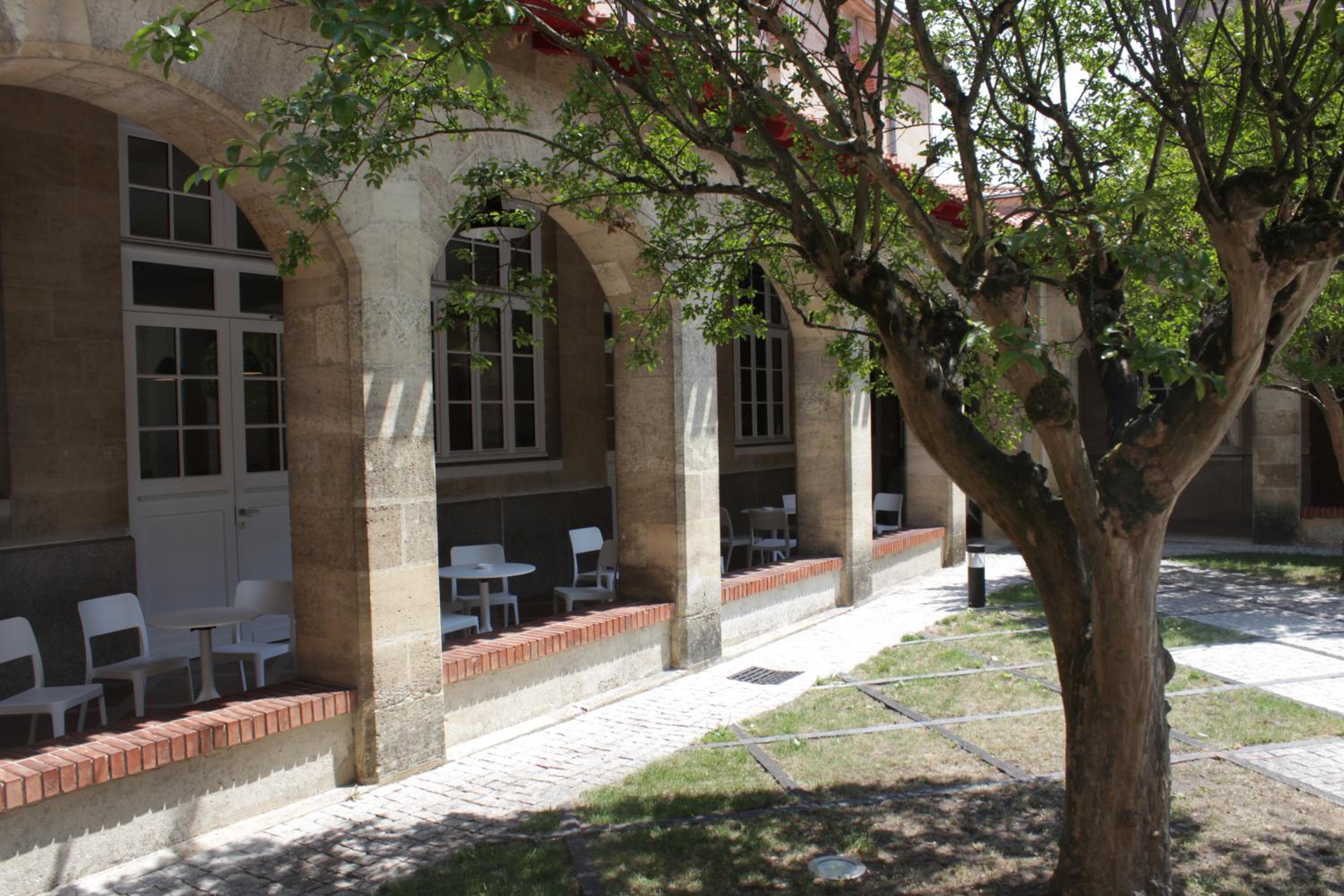 outdoor BBQ area