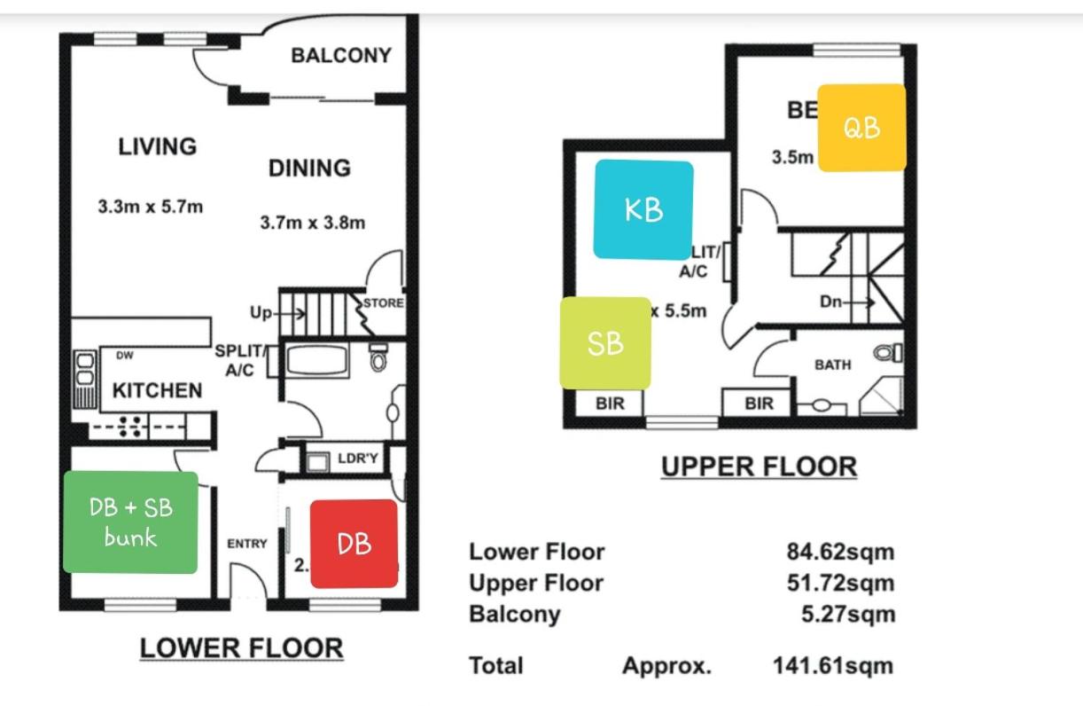 Spacious 4 BR and 2 Bathrooms City Apartment