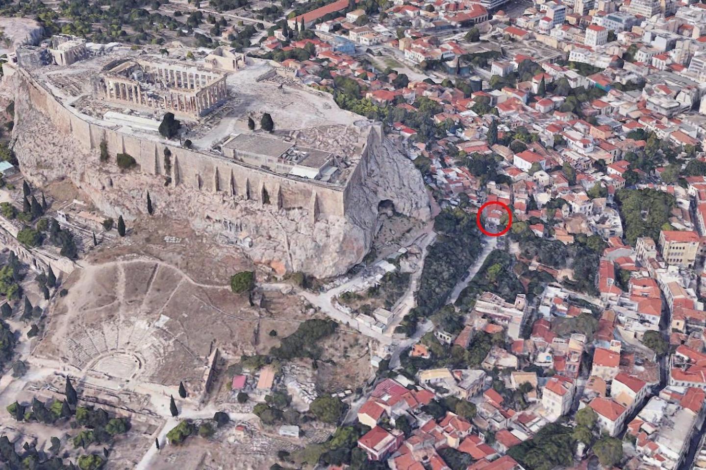 In the shadow of Acropolis