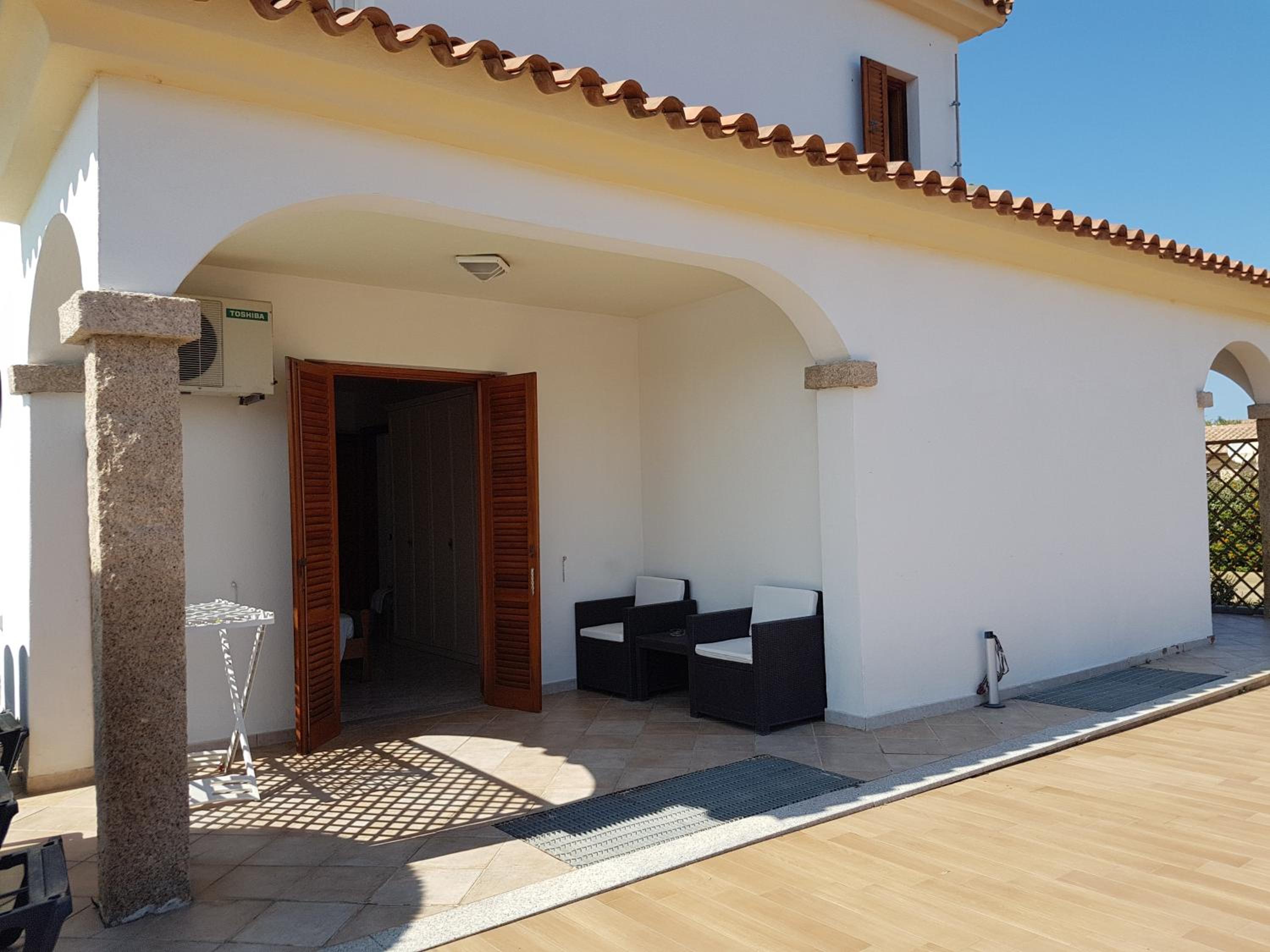 outdoor BBQ area