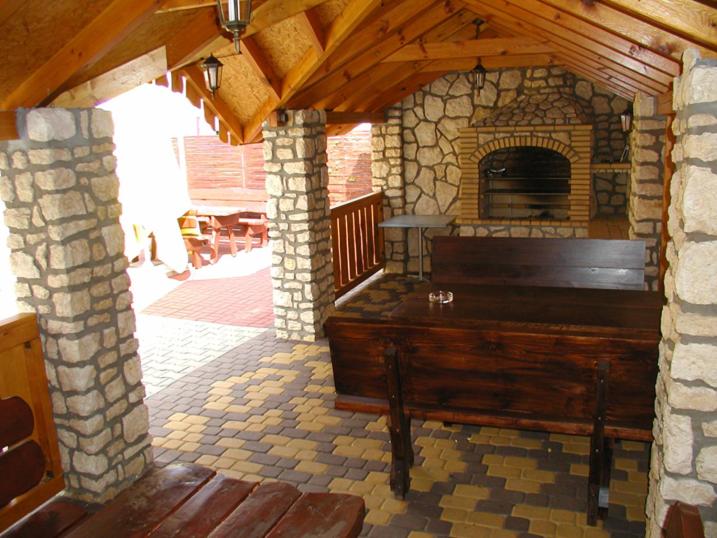 outdoor BBQ area