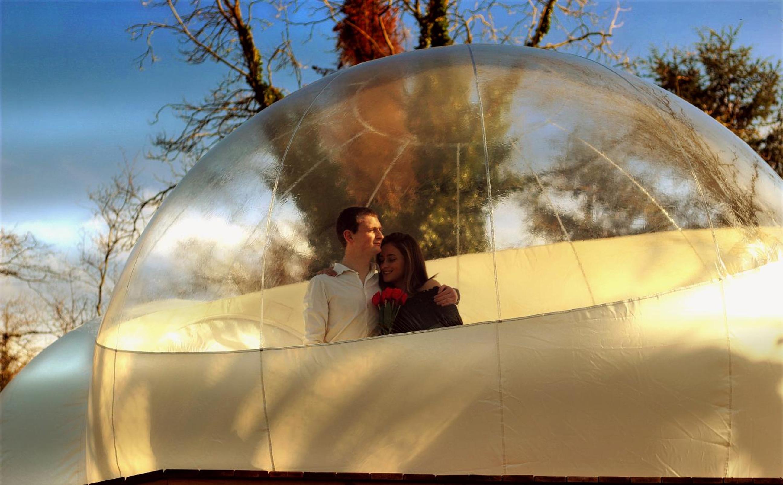 Sleep in a bubble view 2