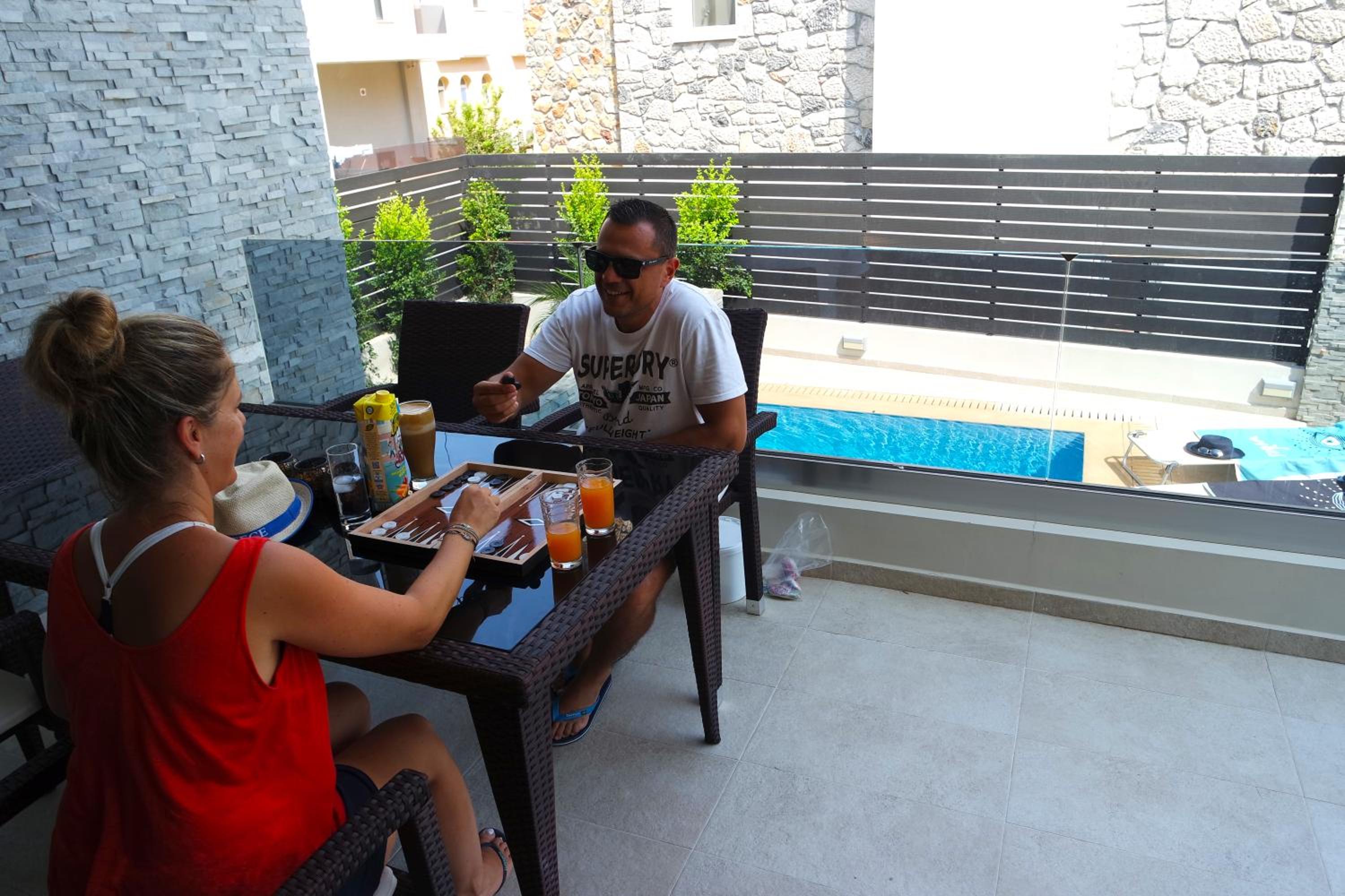 Ixia Pool Villa with sea view roof top view 5