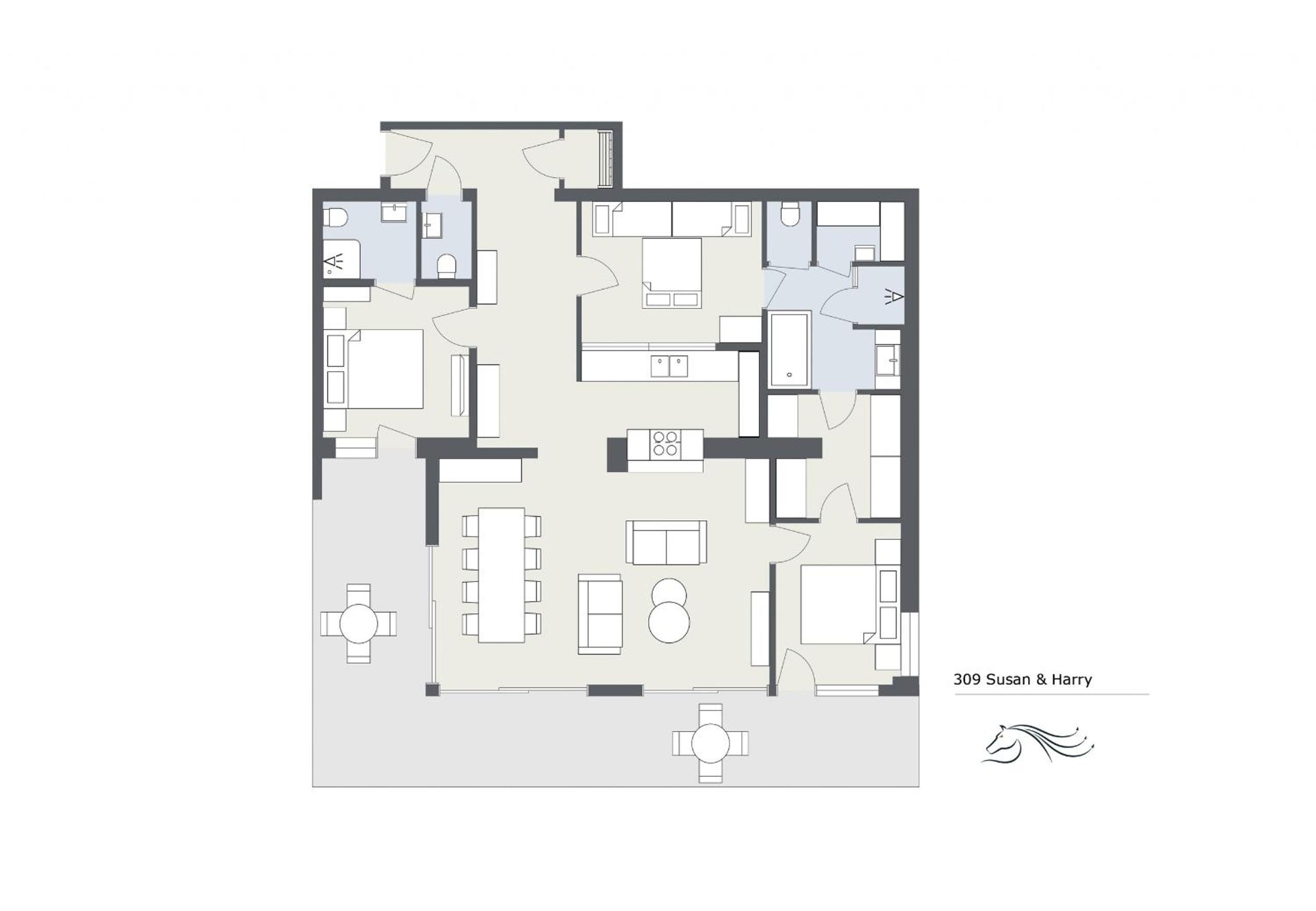 Apartments Drei Türme by Pferd auf Wolke