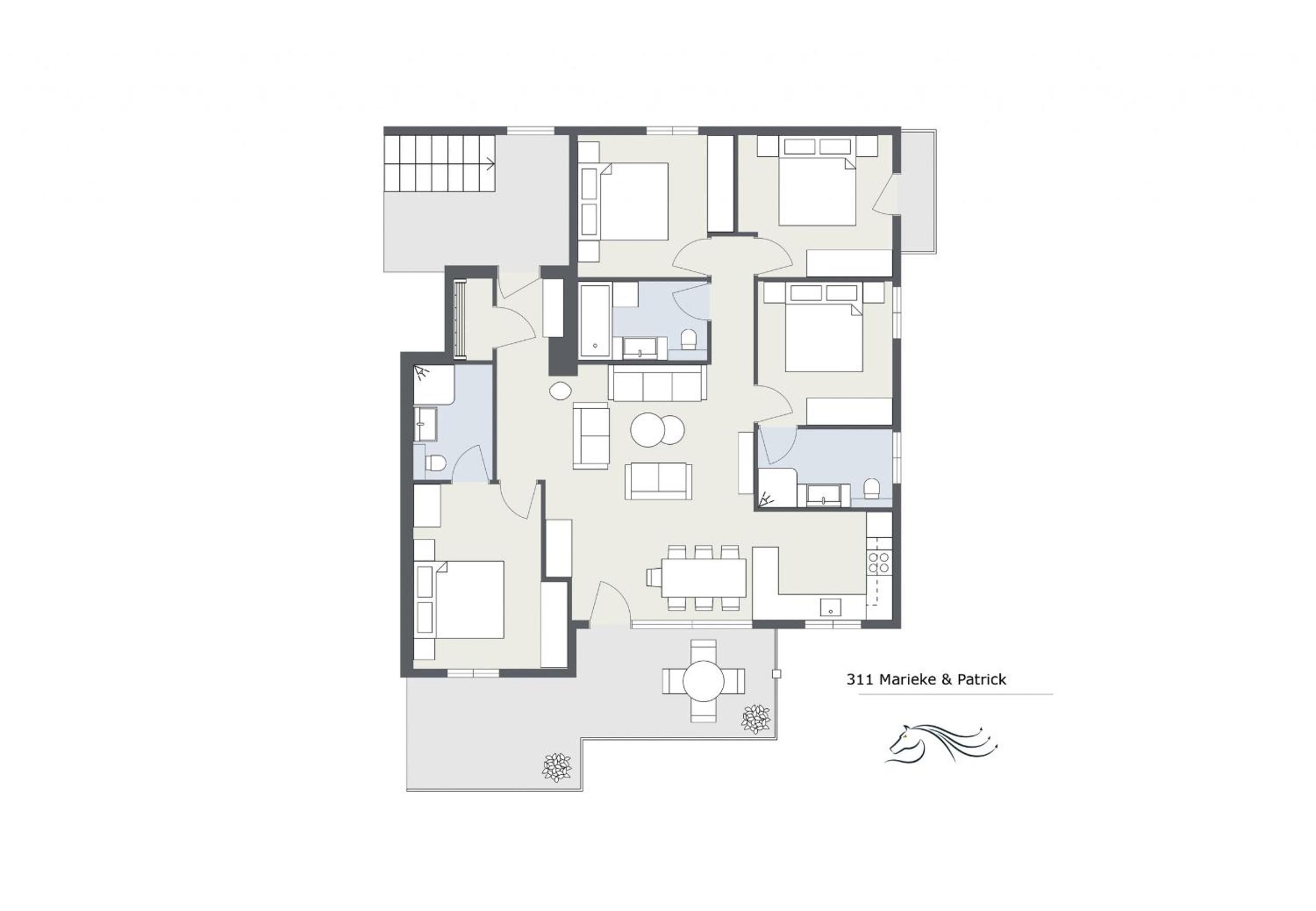 Apartments Drei Türme by Pferd auf Wolke