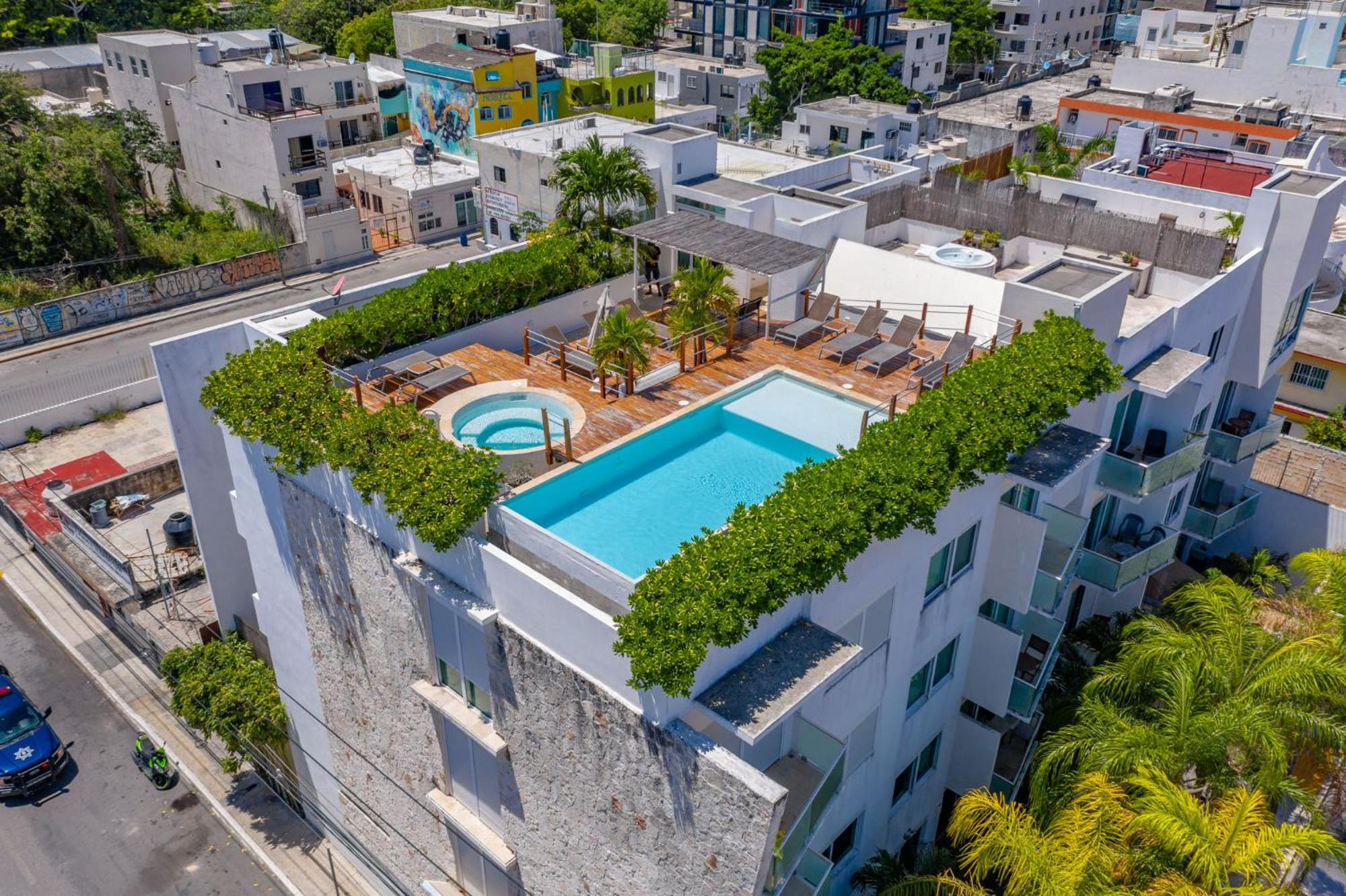 Downtown Playa close 5th Av Rooftop Pool view 3
