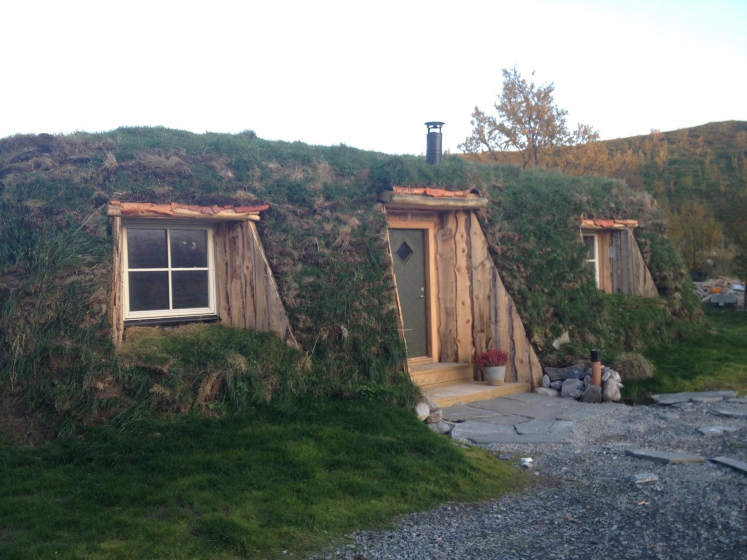 Modern turf house view 2