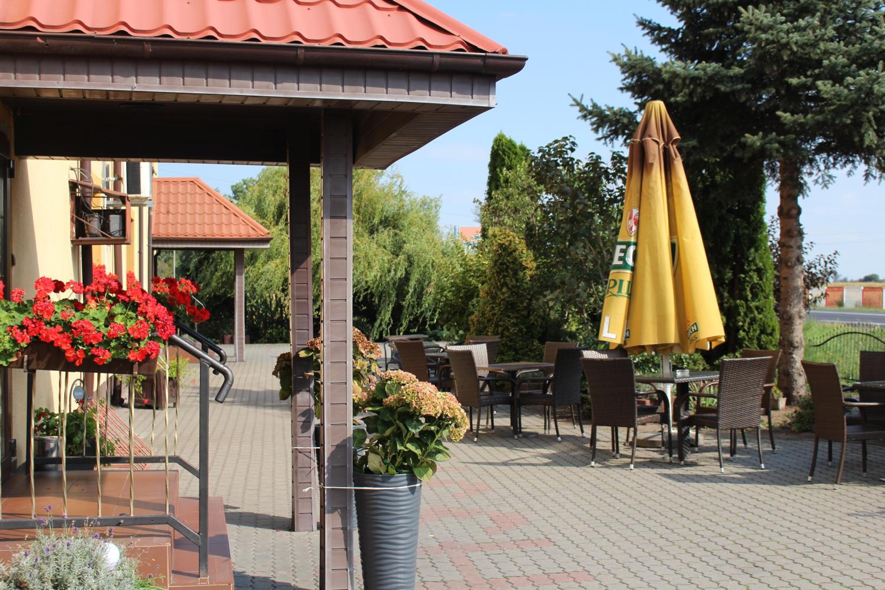 outdoor BBQ area