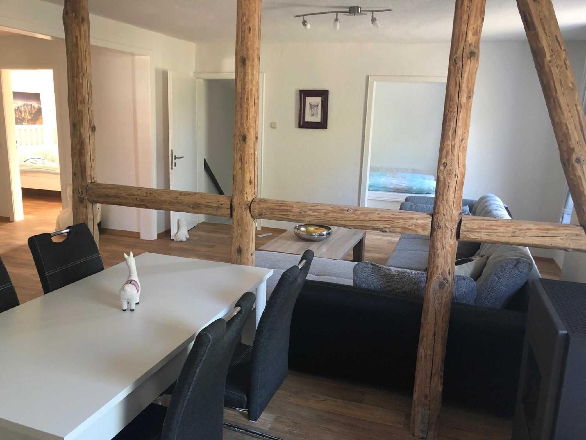 Ferienwohnung Alpakas im Nebel
